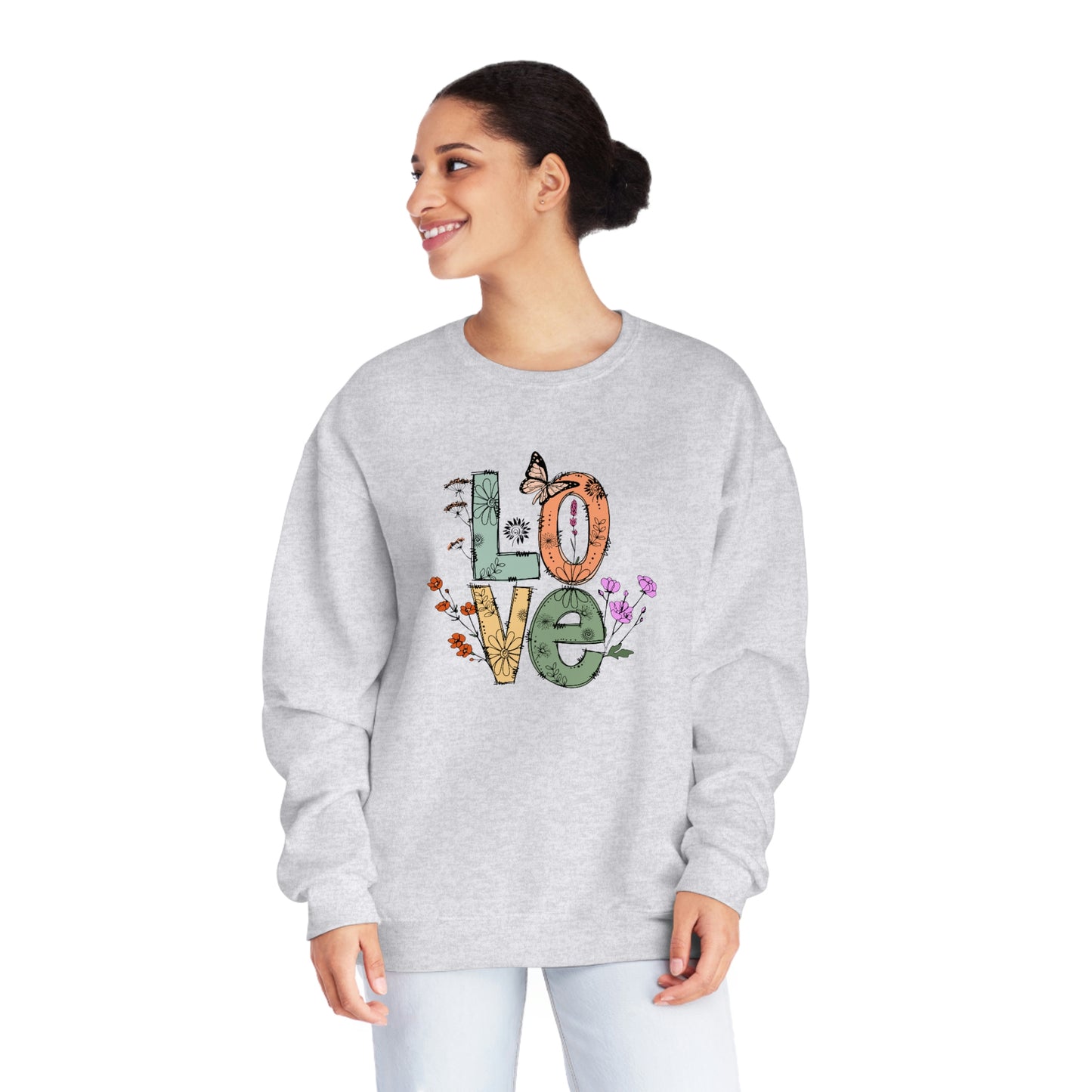 NWT - Wildflowers Love Unisex NuBlend® Crewneck Sweatshirt