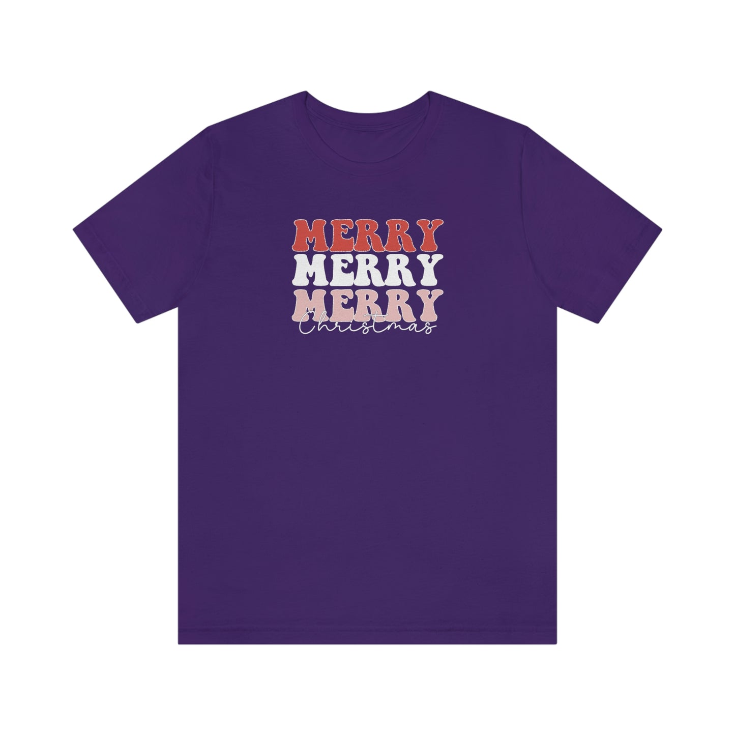 Holiday Merry Merry Merry Unisex Jersey Short Sleeve Tee