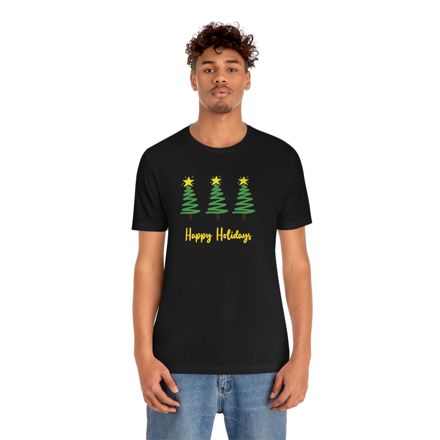 Holiday Happy Holidays Unisex Jersey Short Sleeve Tee