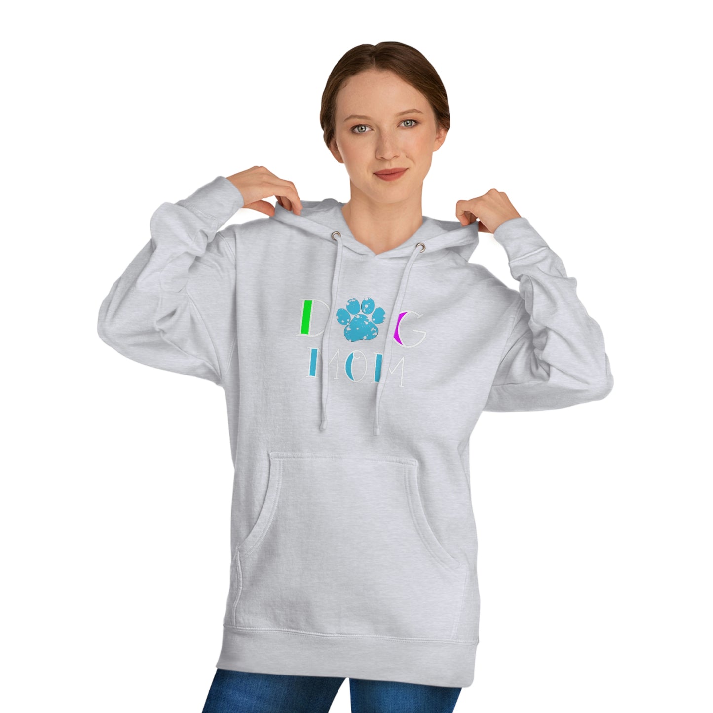 NWT Dog Mom Blue Unisex Hooded Sweatshirt