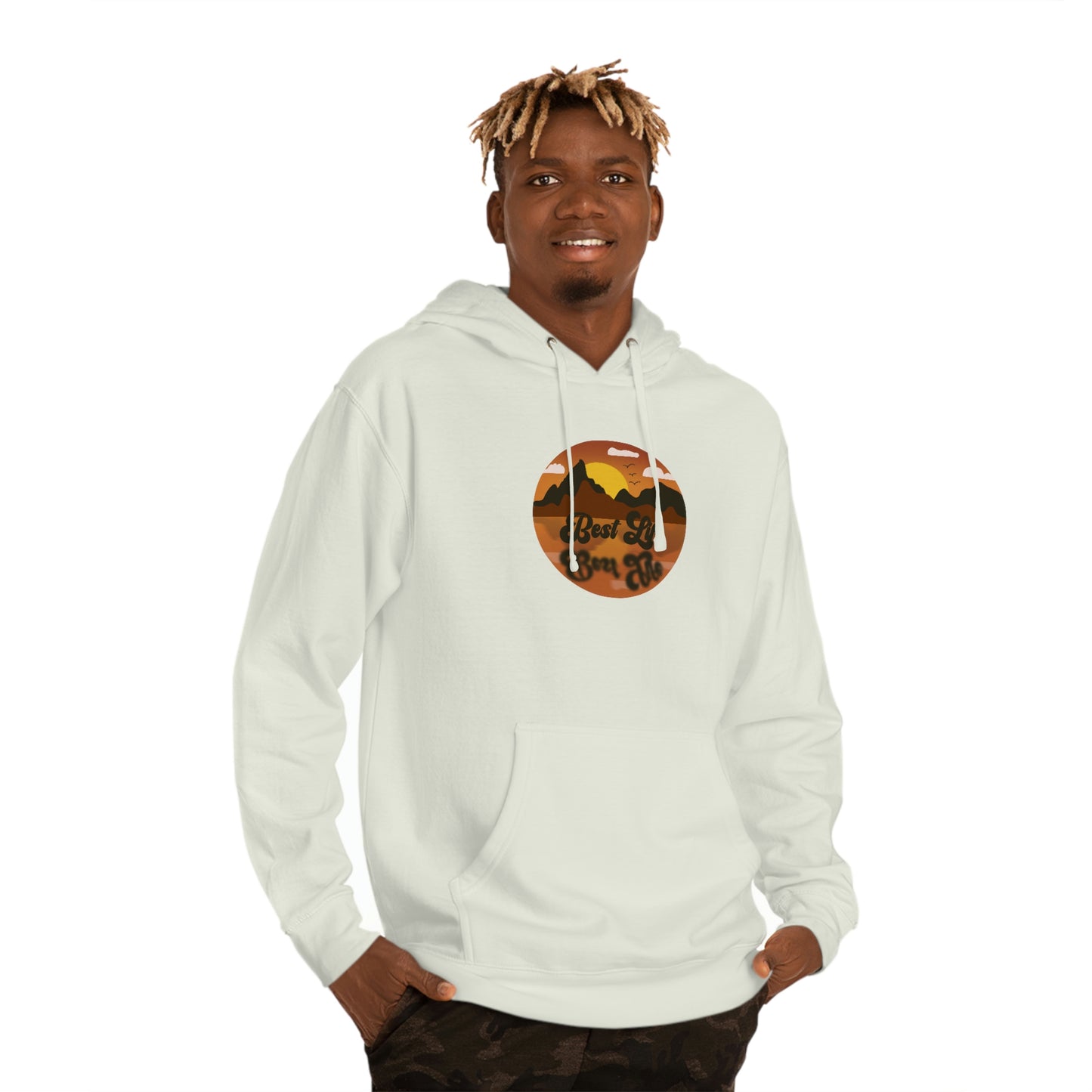 Best Life- Lake Reflection Unisex Hooded Sweatshirt