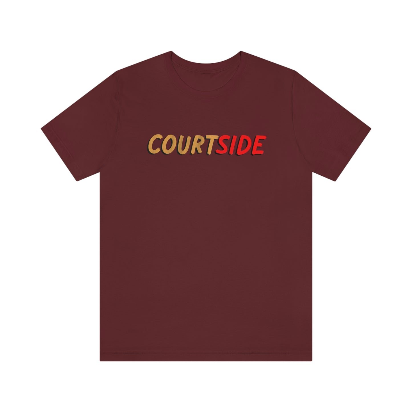 NWT Courtside Unisex Jersey Short Sleeve Tee