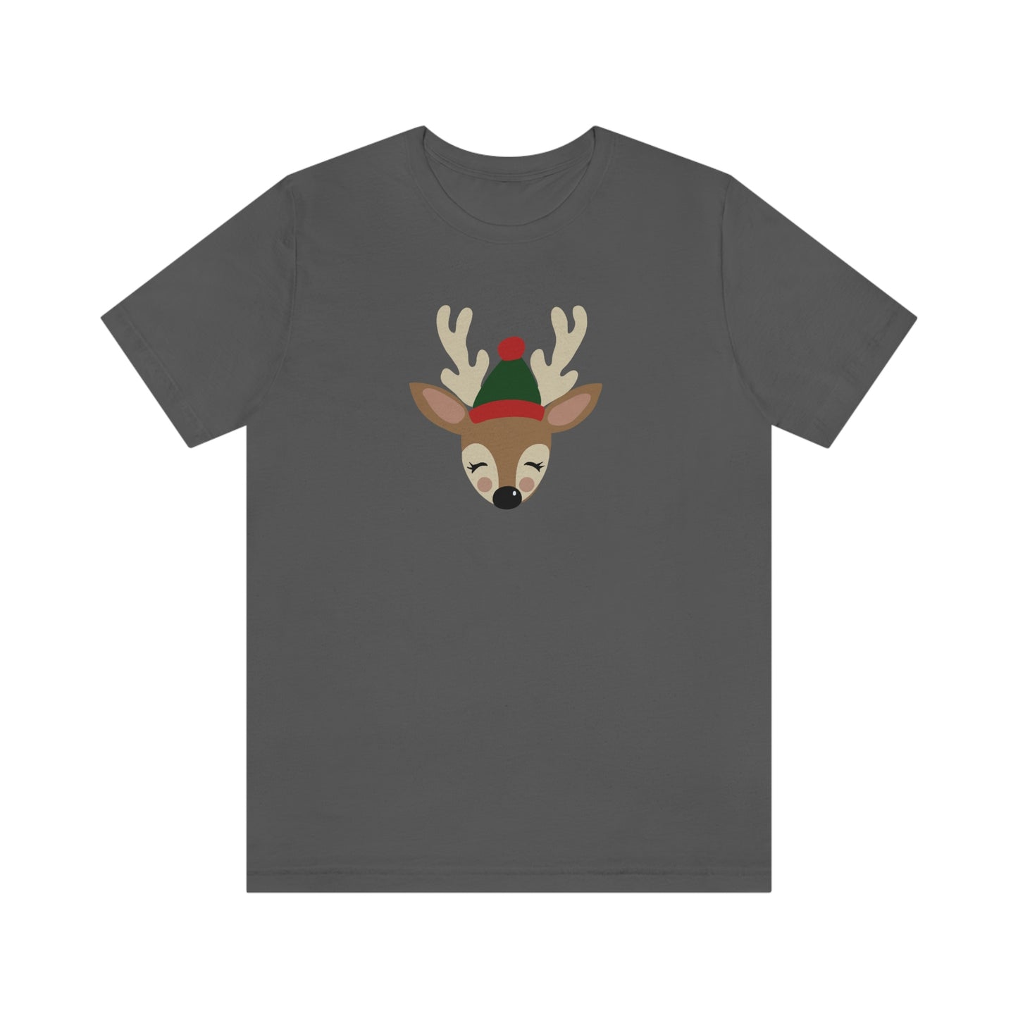 Holiday Reindeer Unisex Jersey Short Sleeve Tee