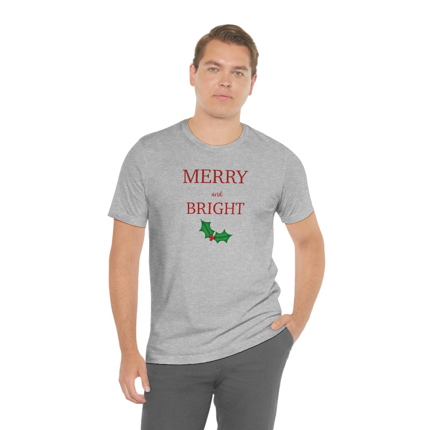 Holiday Merry Unisex Jersey Short Sleeve Tee