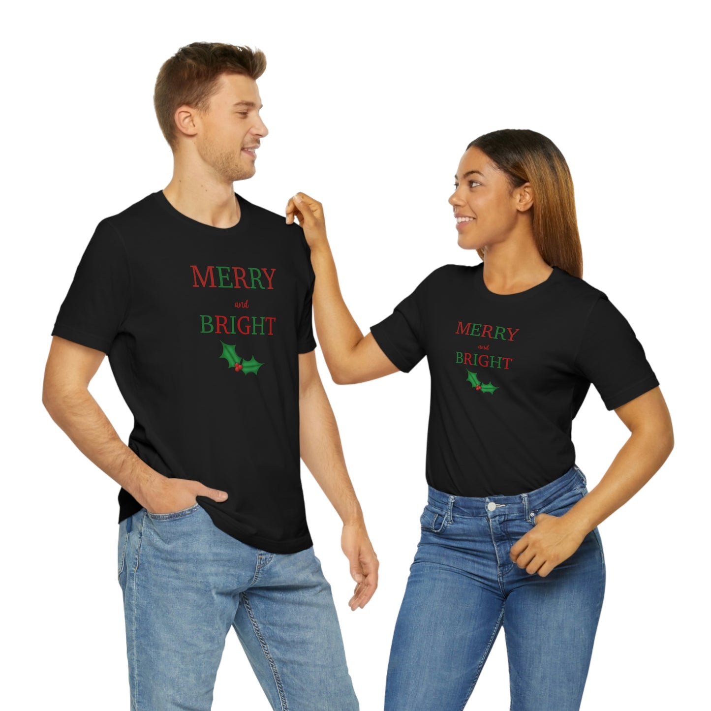 Holiday Merry 1 Unisex Jersey Short Sleeve Tee