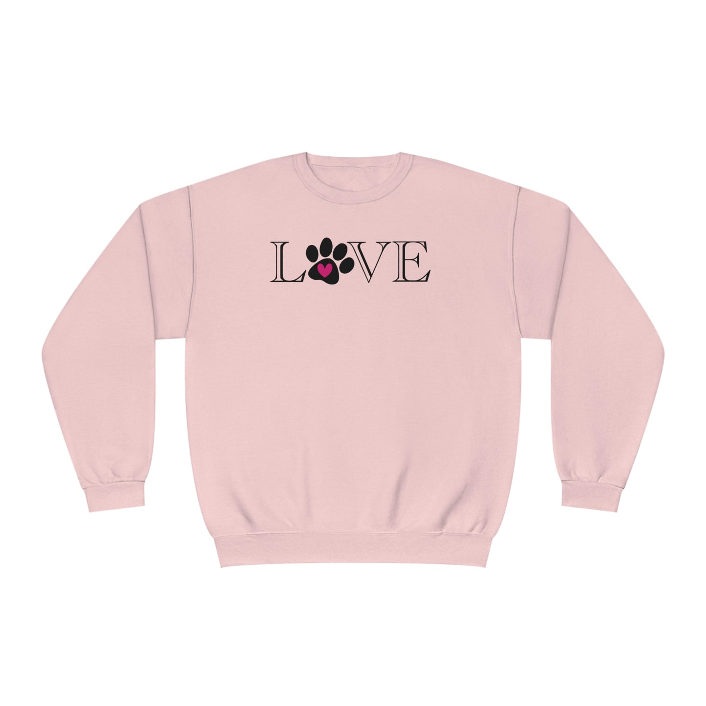 NWT- Puppy Love Pink Unisex NuBlend® Crewneck Sweatshirt