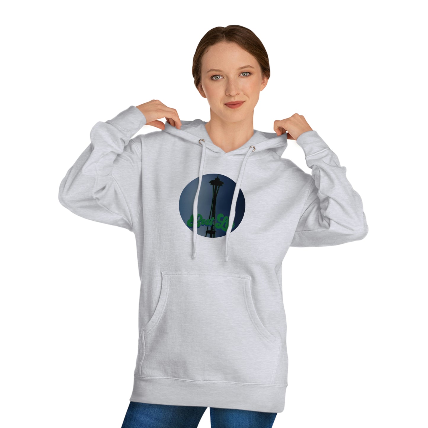 Best Life- Space Needle Unisex Hooded Sweatshirt