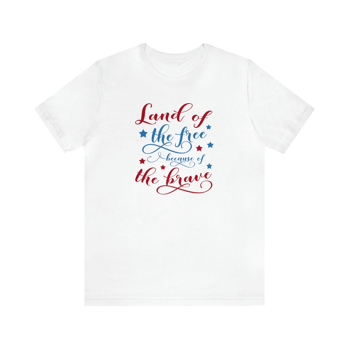 NWT- Land of the Free Unisex Jersey Short Sleeve Tee