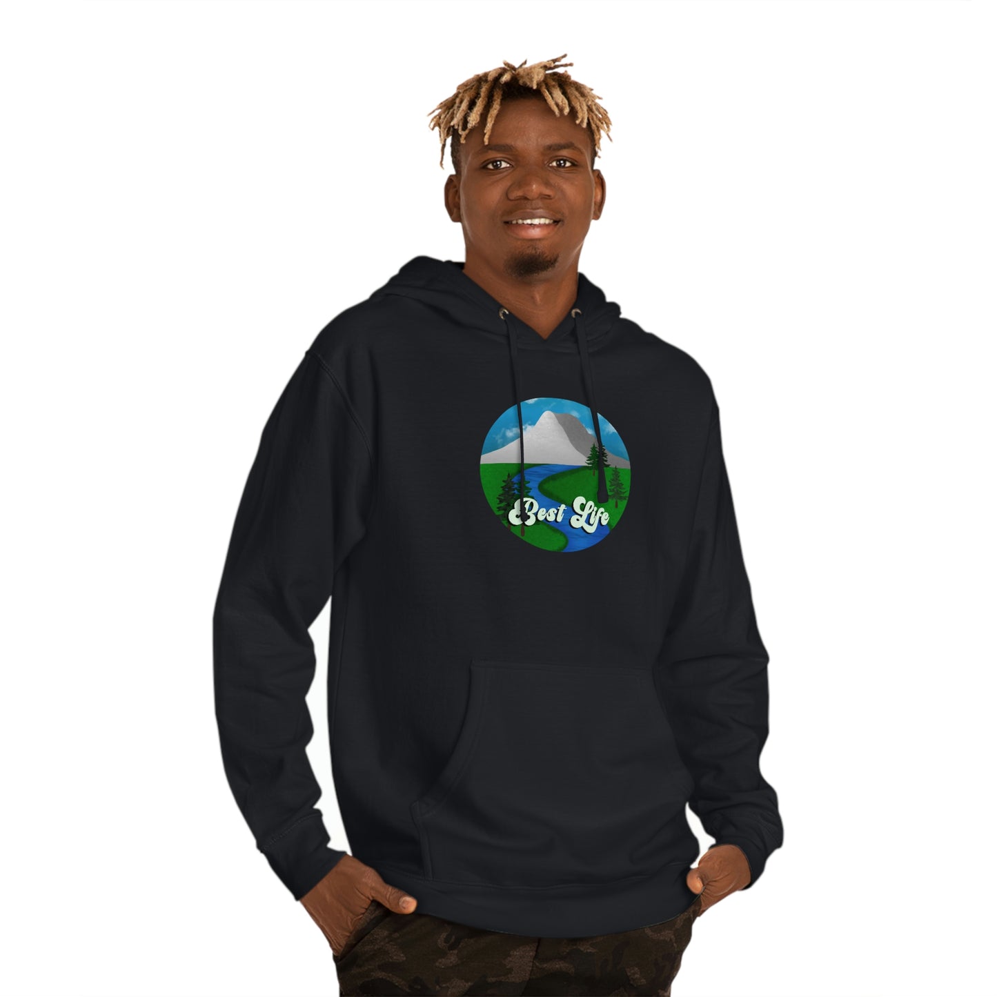 Best Life- River Landscape Unisex Hooded Sweatshirt