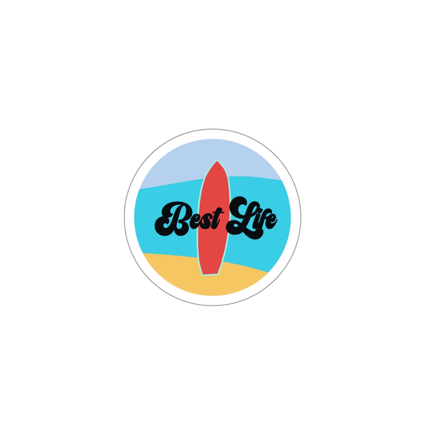 NWT- Best Life Surf Kiss-Cut Stickers