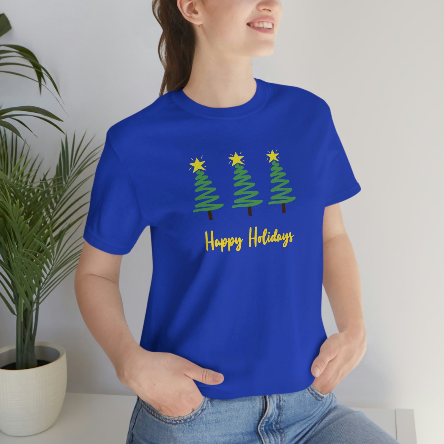 Holiday Happy Holidays Unisex Jersey Short Sleeve Tee