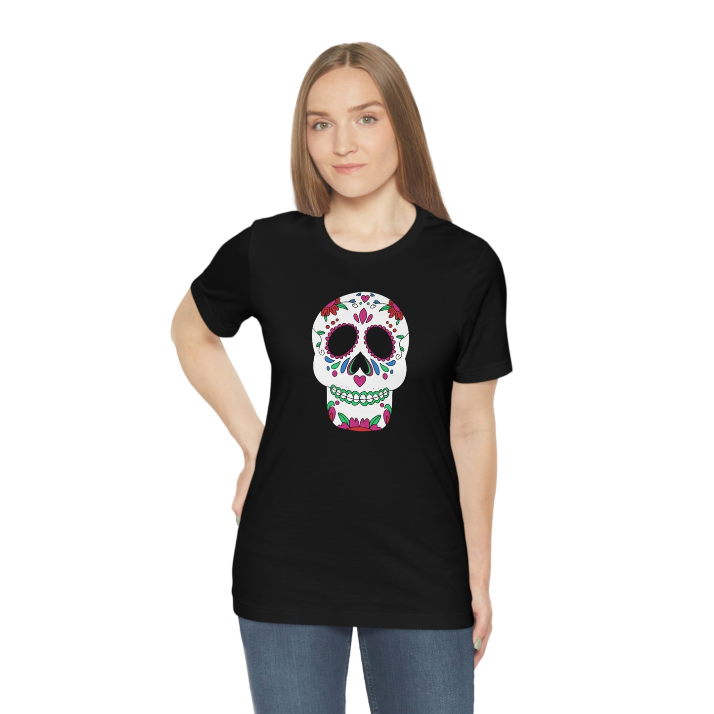 NWT- Sugar Skull Unisex Jersey Short Sleeve Tee