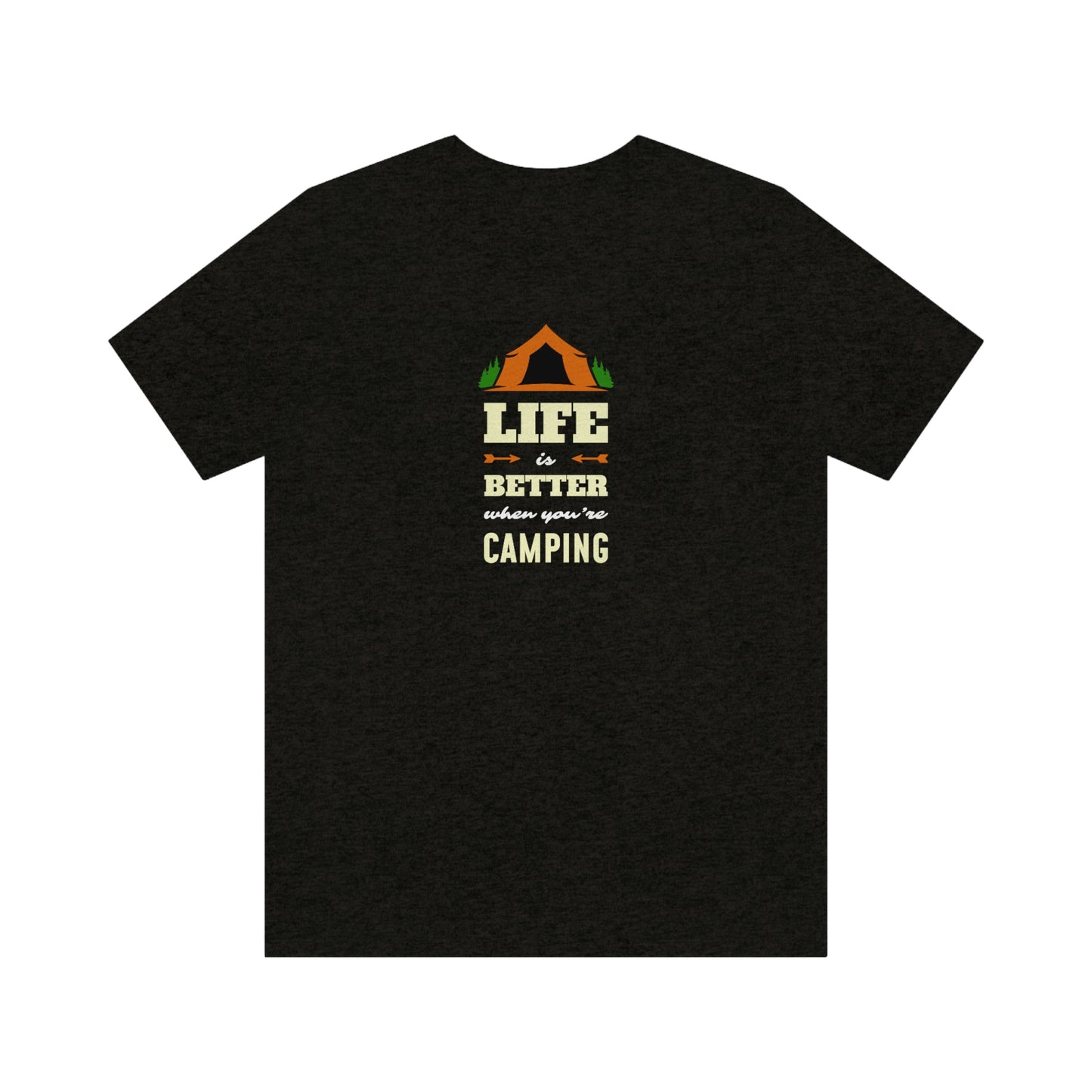 NWT - Life Is Better Camping Unisex Jersey Short Sleeve Tee