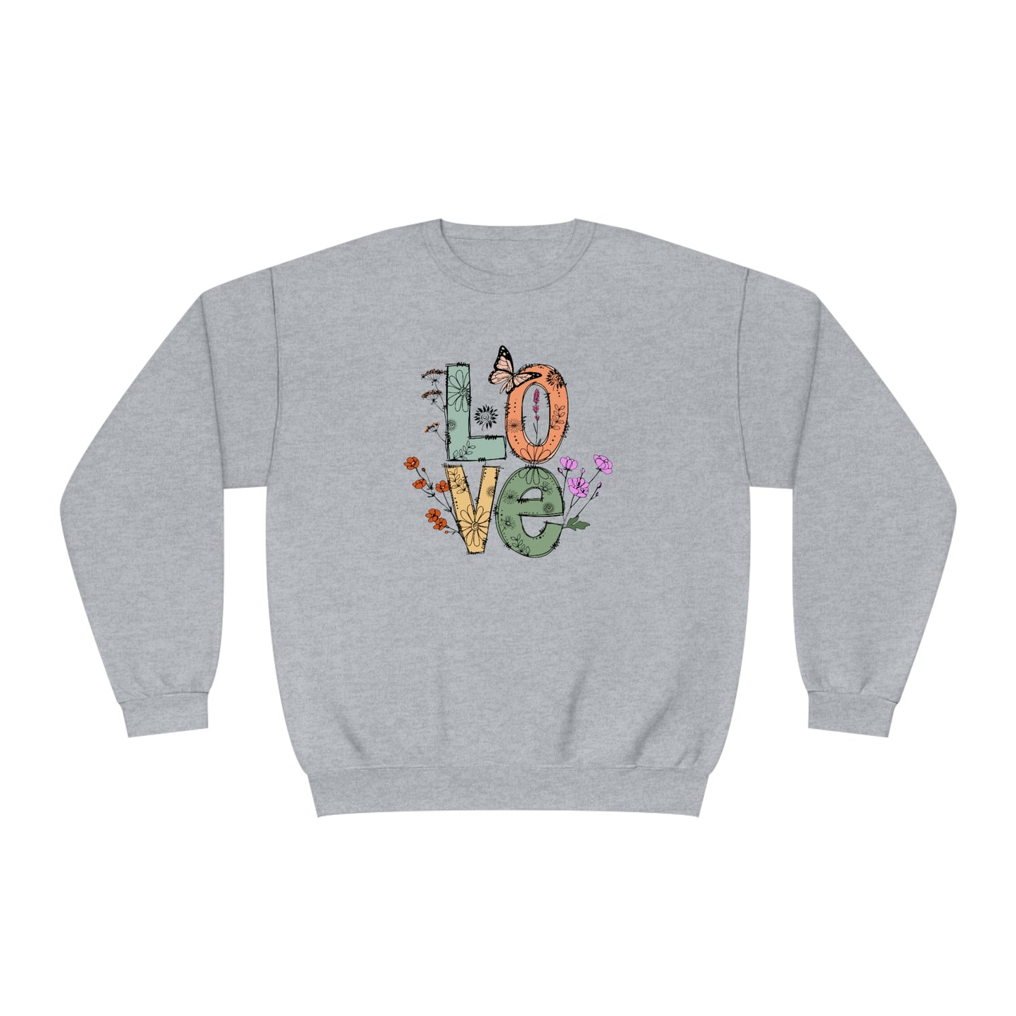 NWT - Wildflowers Love Unisex NuBlend® Crewneck Sweatshirt