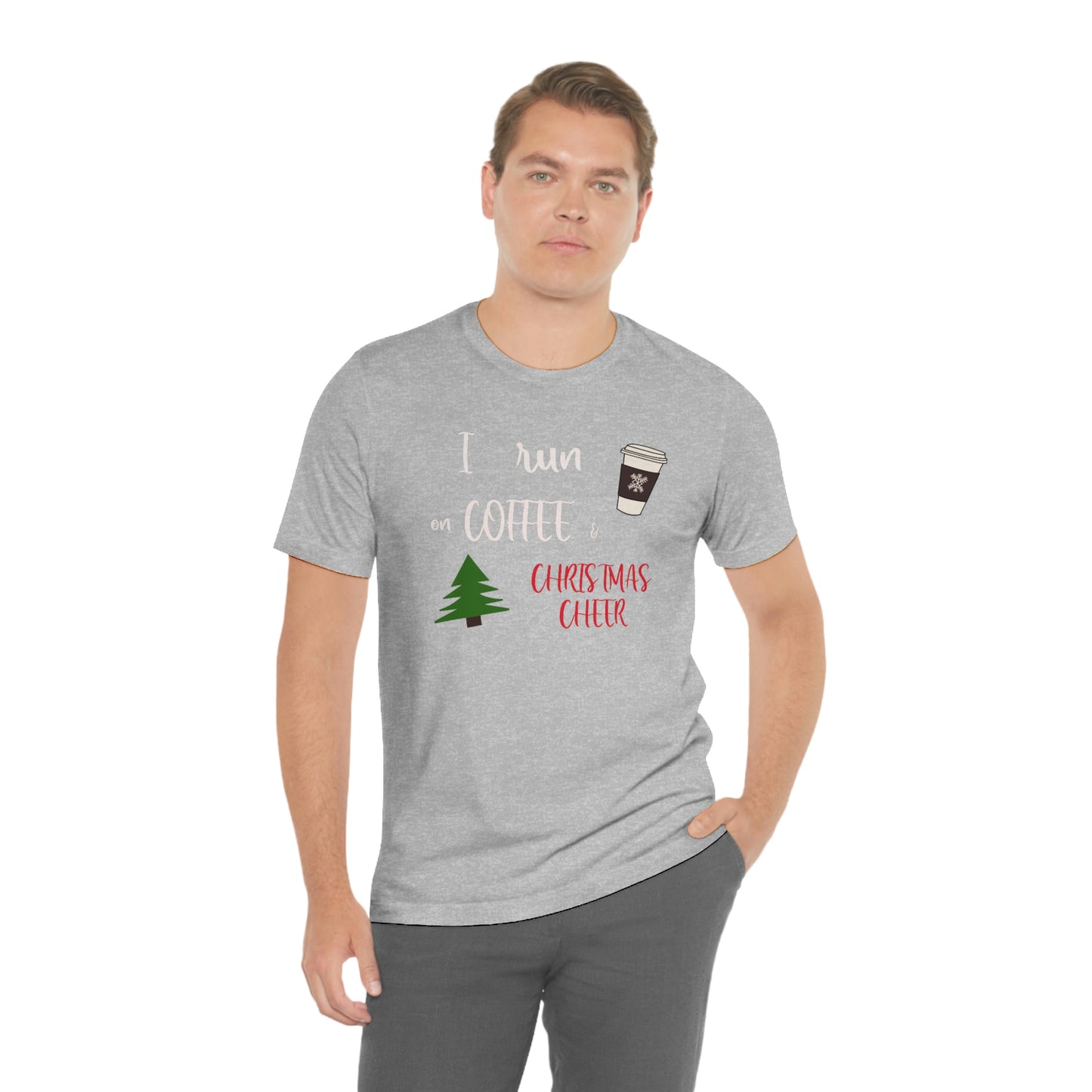 Holiday Coffee and Cheer Unisex Jersey Short Sleeve Tee