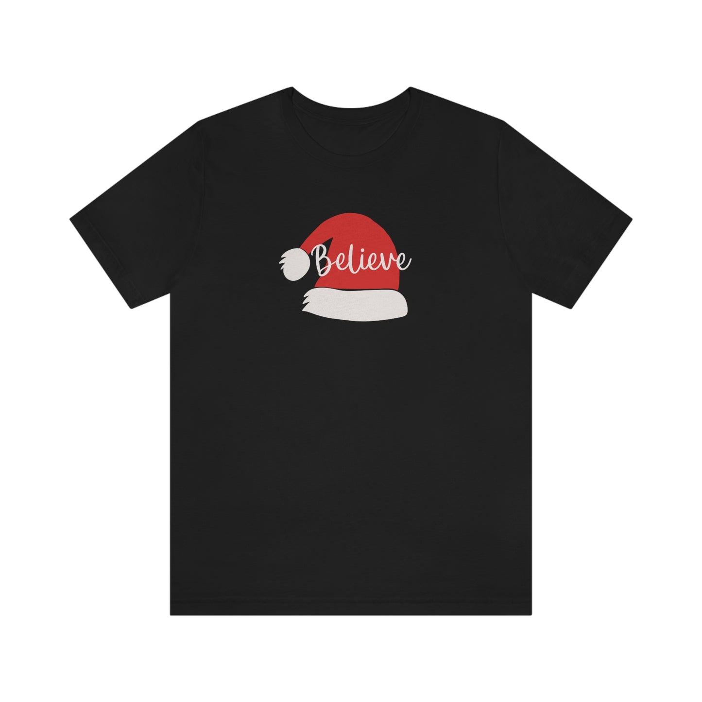 Holiday Santa Hat Unisex Jersey Short Sleeve Tee