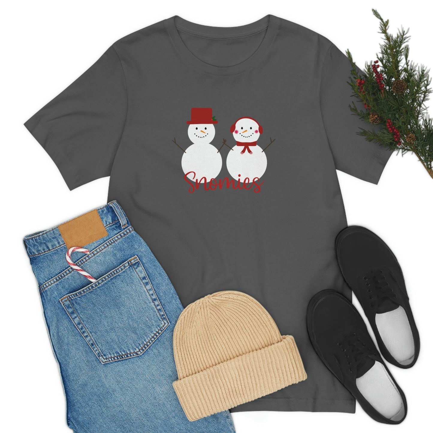 Holiday Red Snomies Unisex Jersey Short Sleeve Tee