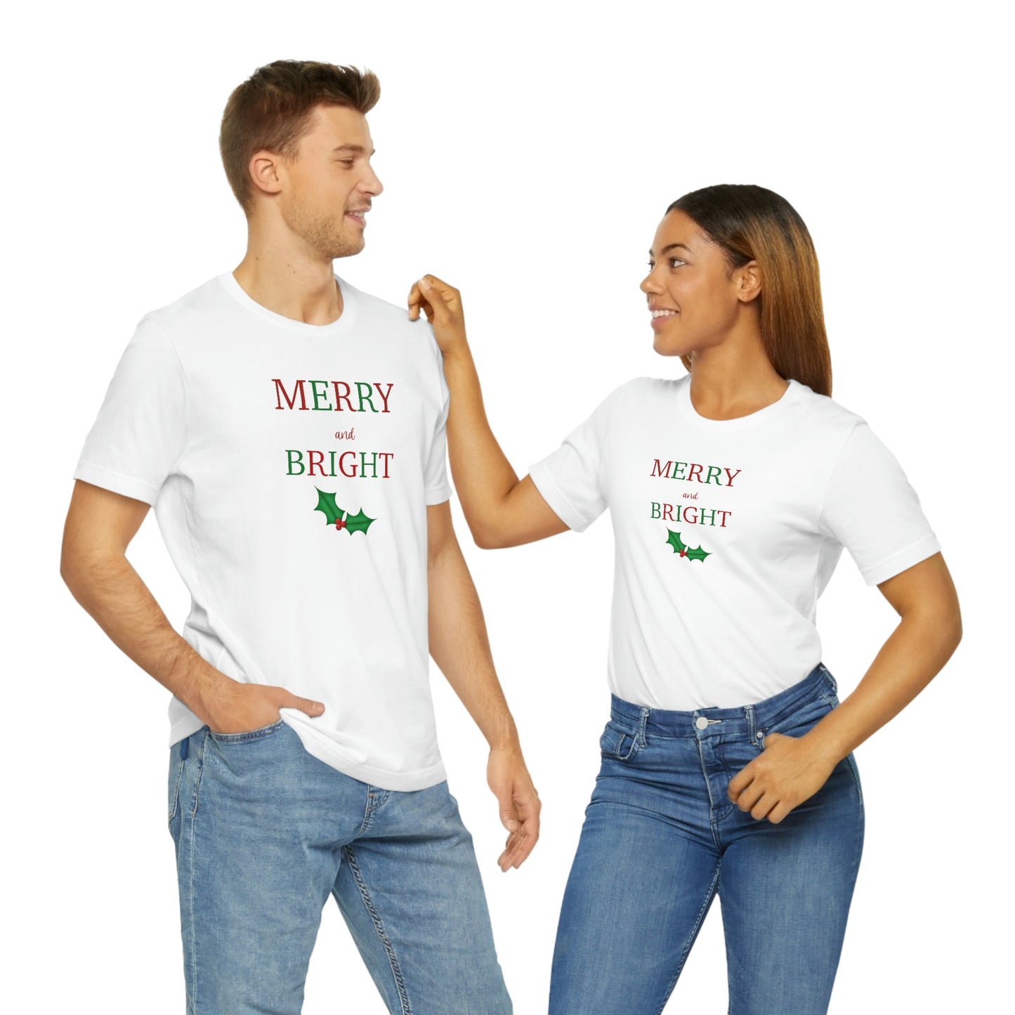 Holiday Merry 1 Unisex Jersey Short Sleeve Tee