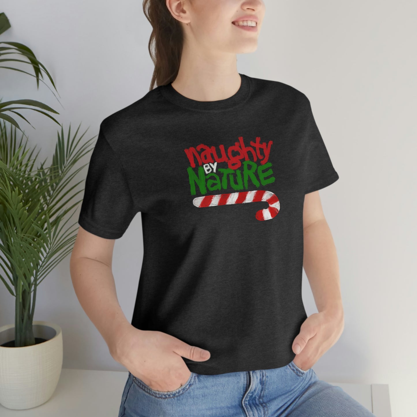 Holiday- Naughty by Nature Christmas Unisex Jersey Short Sleeve Tee