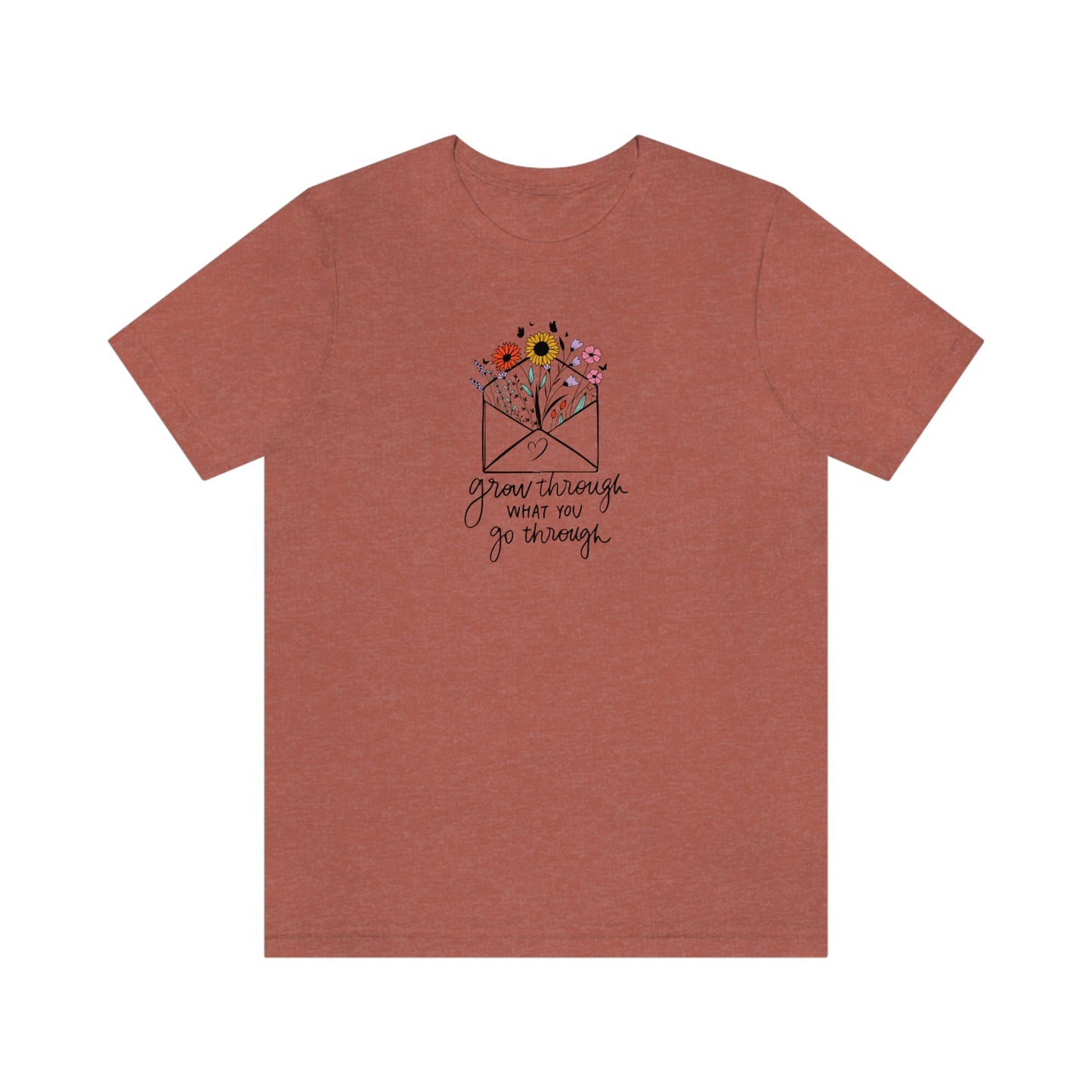 NWT - Wildflowers Grow Through Unisex Jersey Short Sleeve Tee