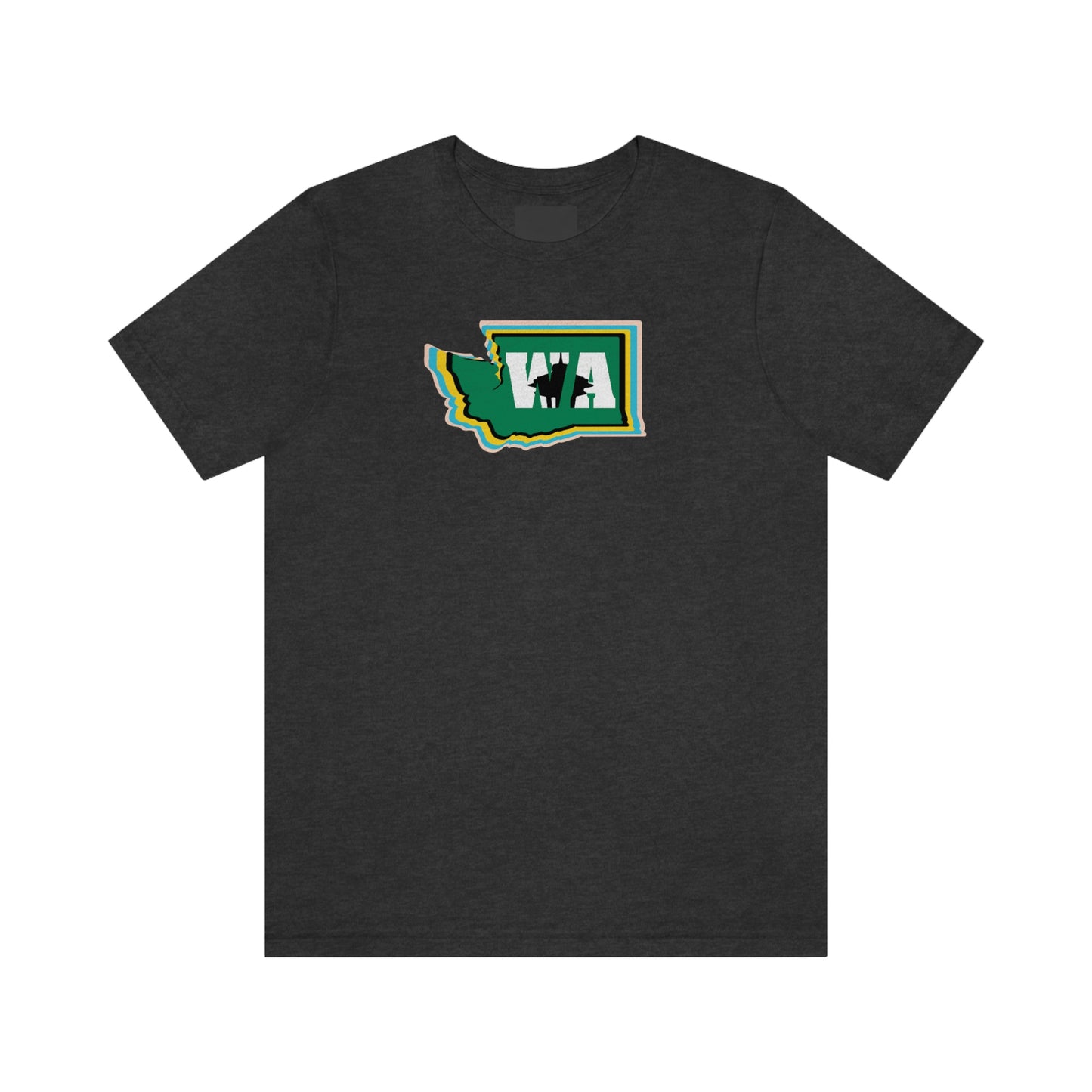 State Love- Washington Alternate Green SN Unisex Jersey Short Sleeve Tee