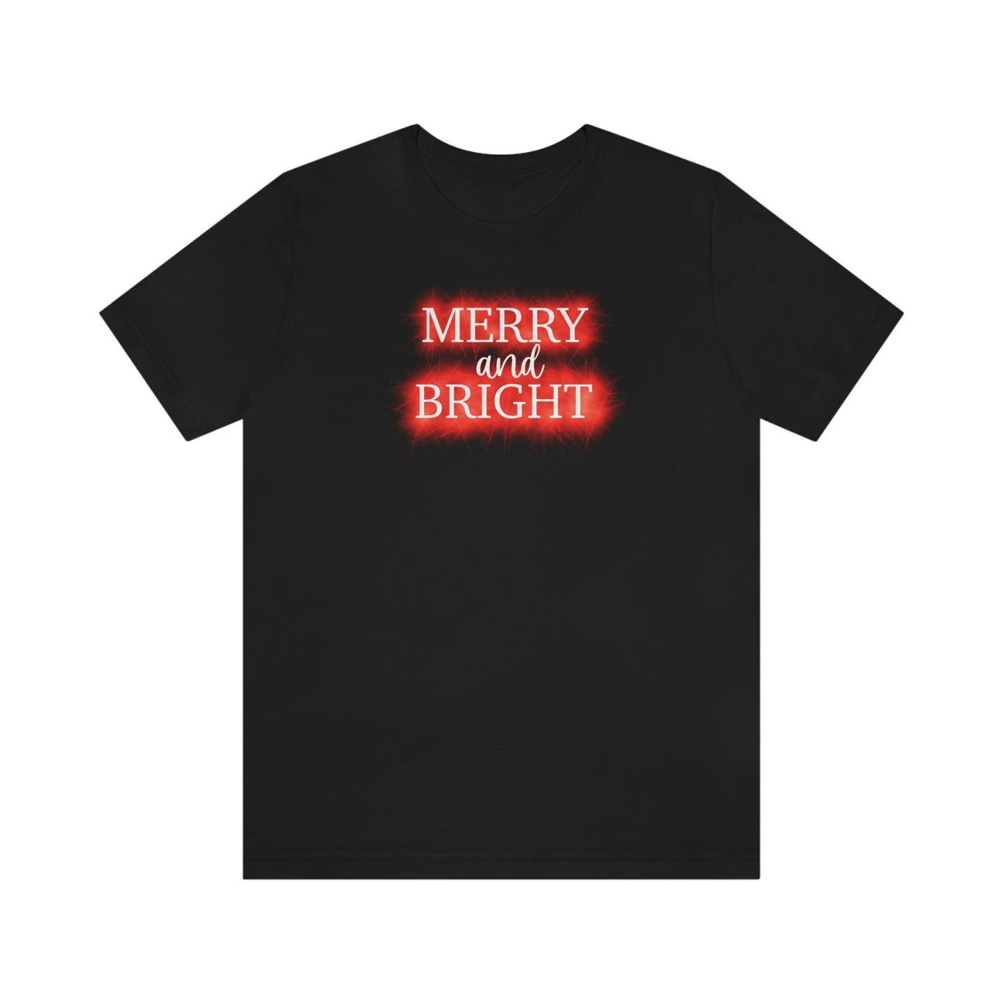 Holiday- Merry & Bright Neon  Unisex Jersey Short Sleeve Tee