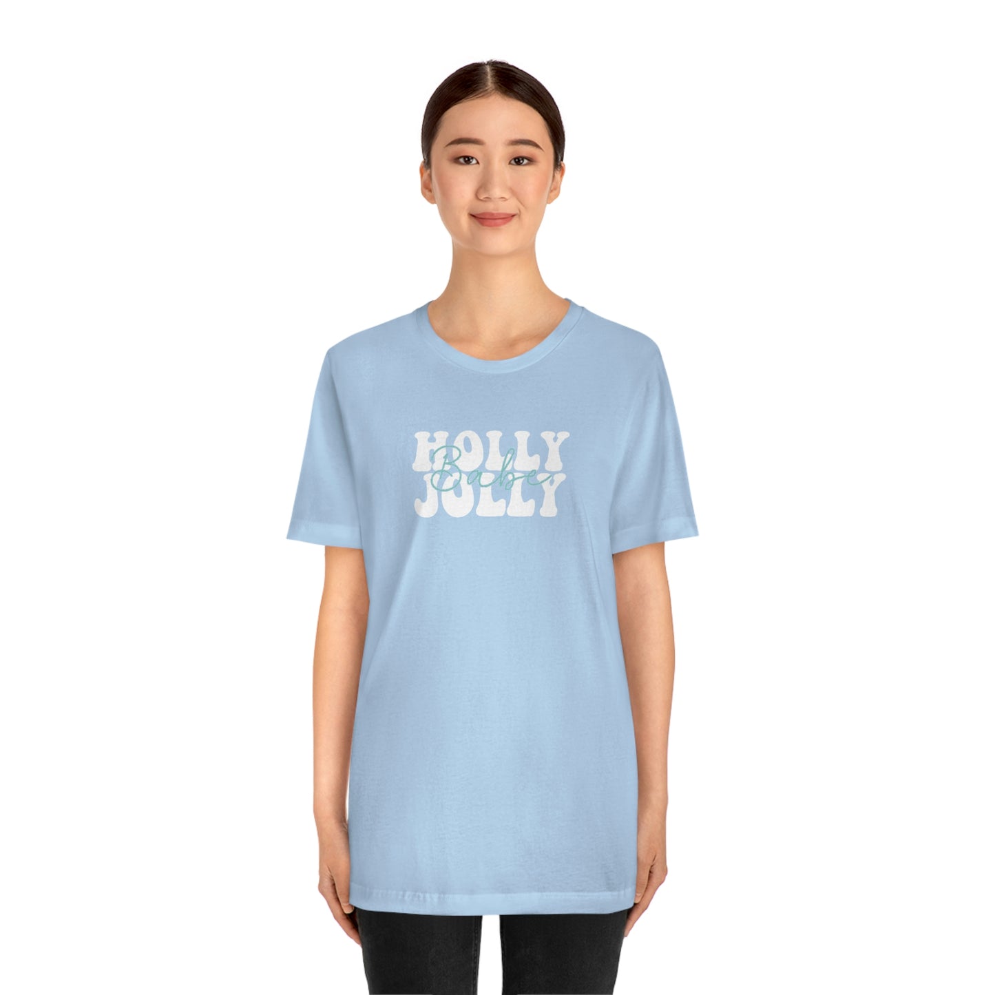 Holiday Holly Jolly Babe Unisex Jersey Short Sleeve Tee