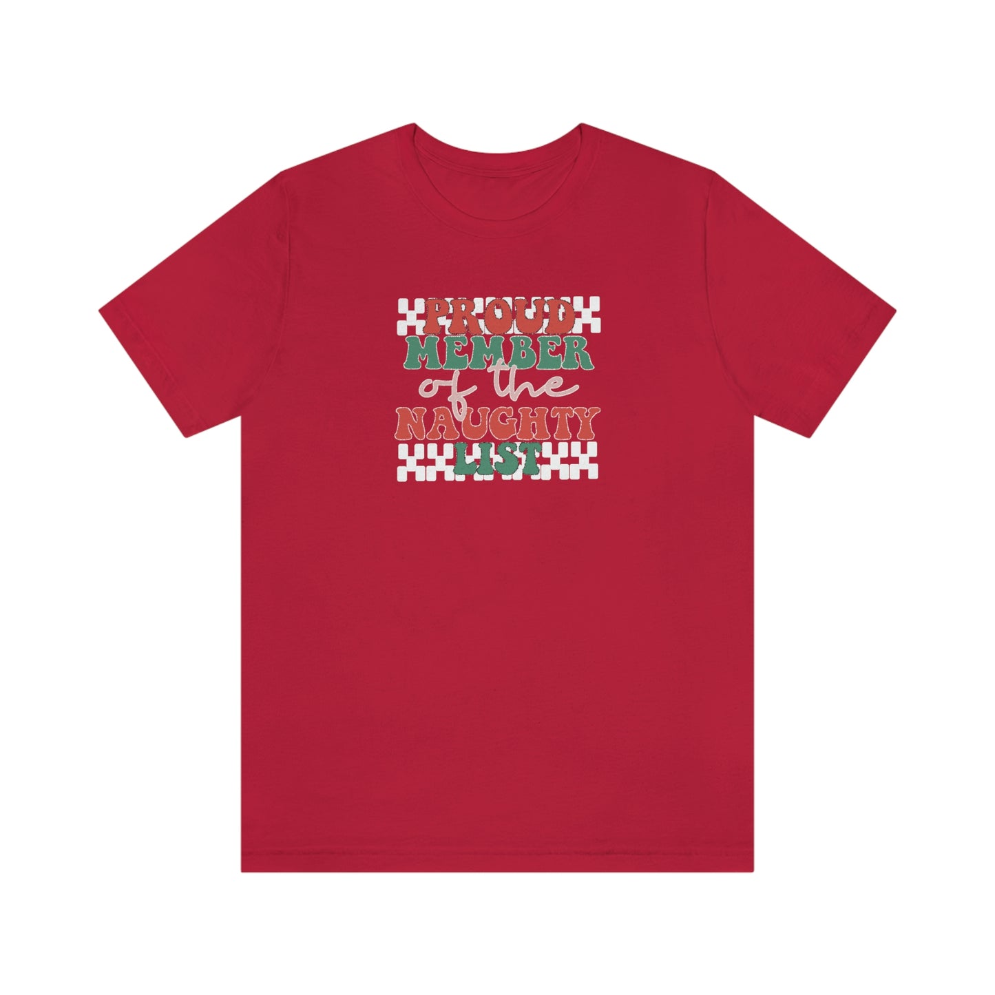 Holiday Naughty List Unisex Jersey Short Sleeve Tee