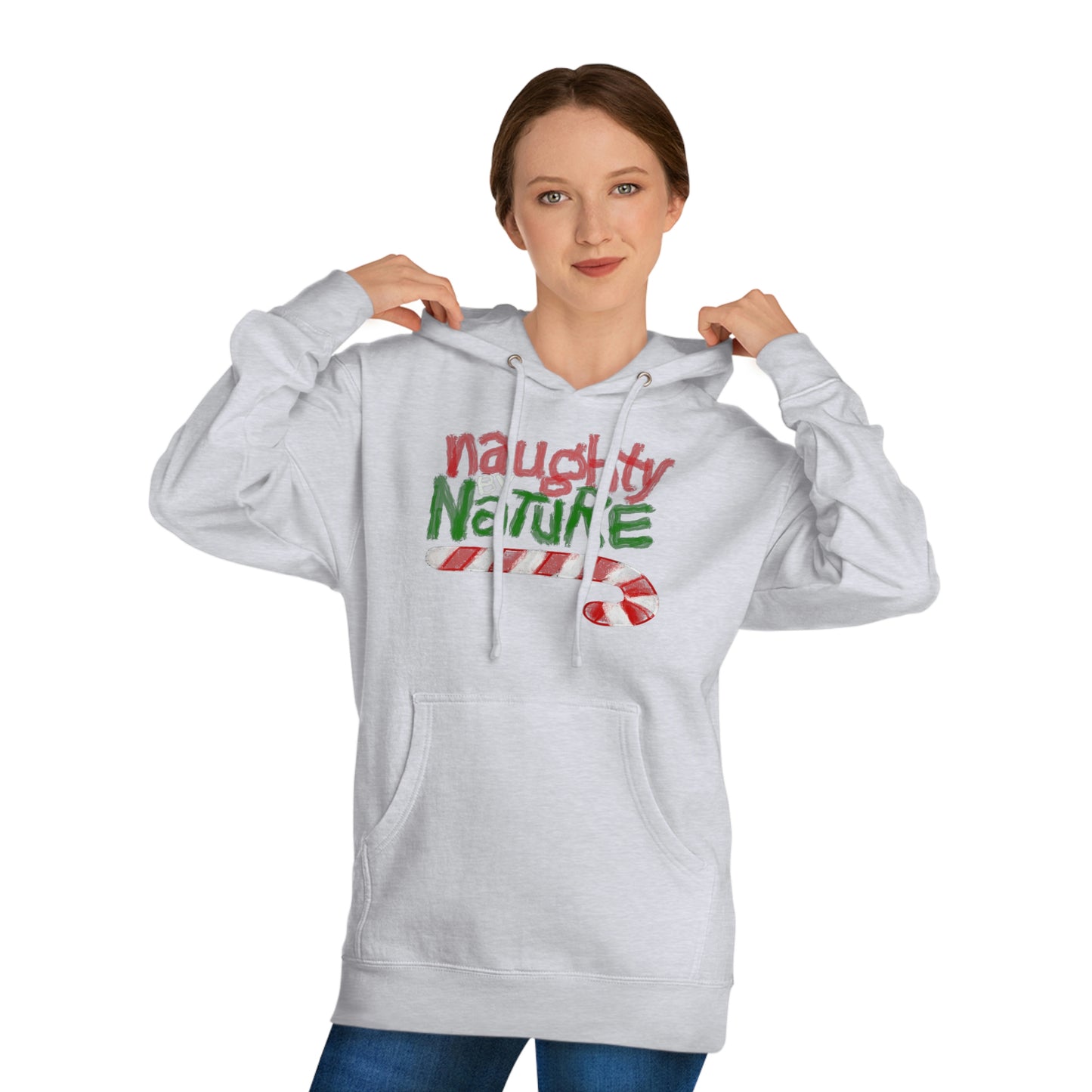 Holiday- Naughty by Nature Unisex Hooded Sweatshirt