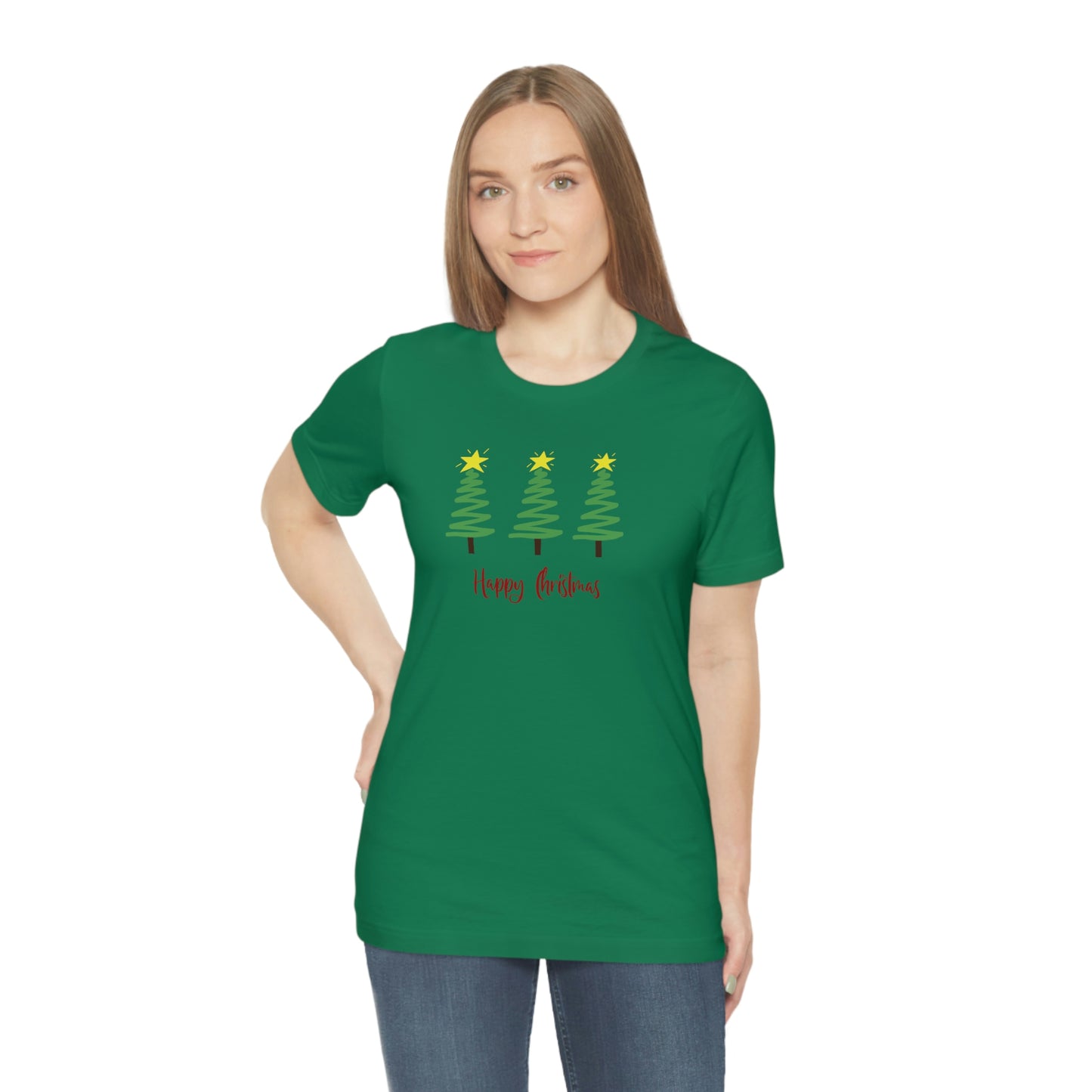 Holiday Happy Christmas Unisex Jersey Short Sleeve Tee