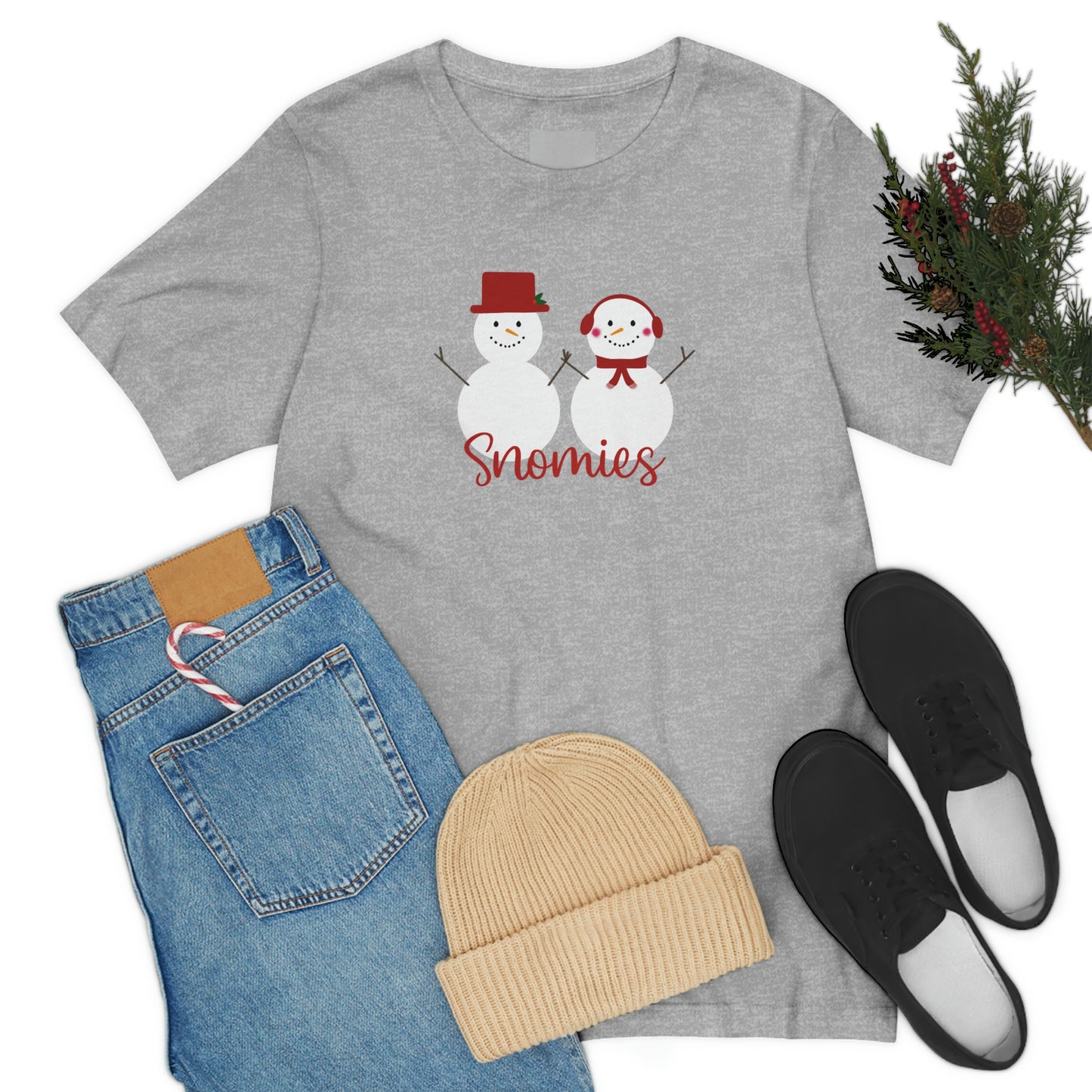 Holiday Red Snomies Unisex Jersey Short Sleeve Tee