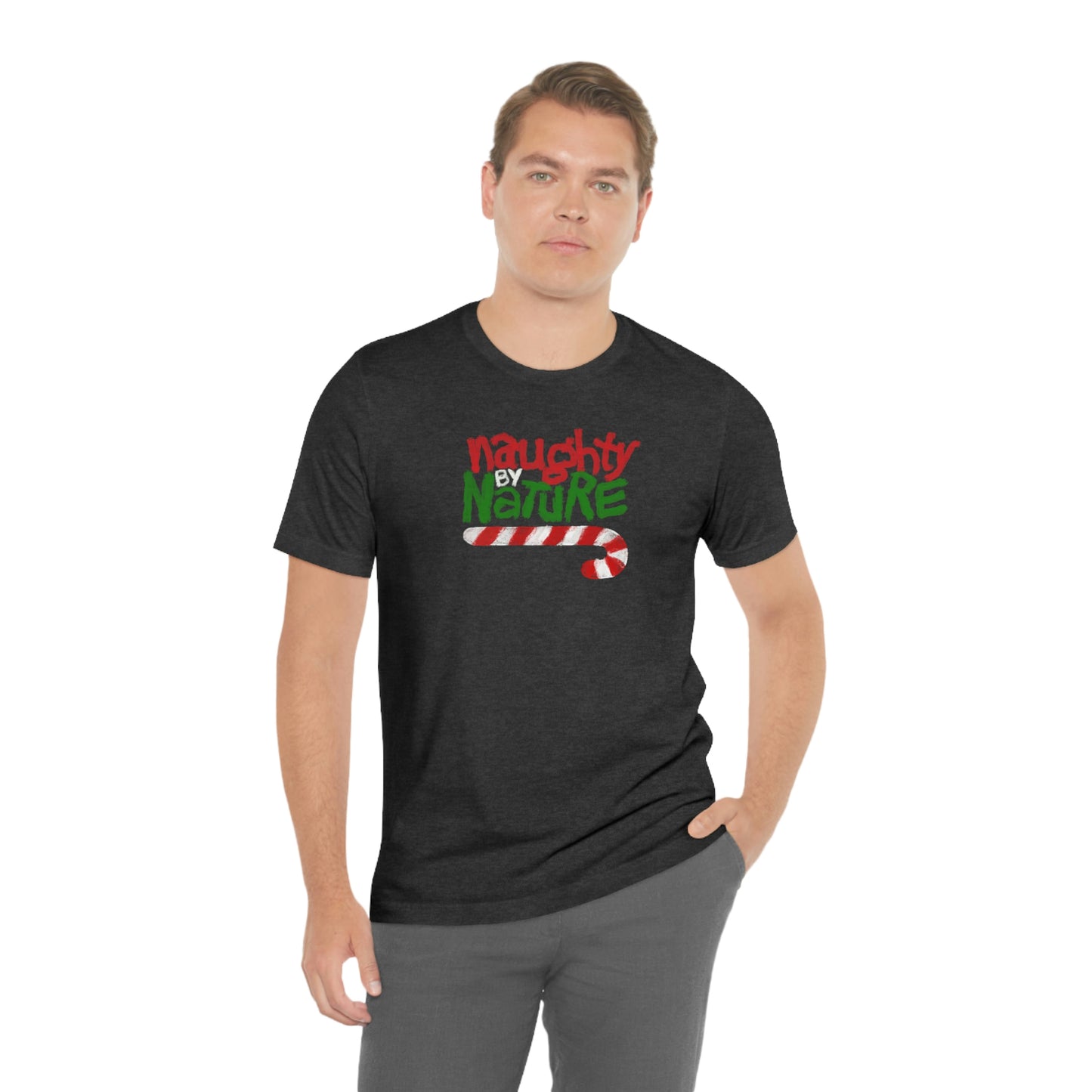 Holiday- Naughty by Nature Christmas Unisex Jersey Short Sleeve Tee