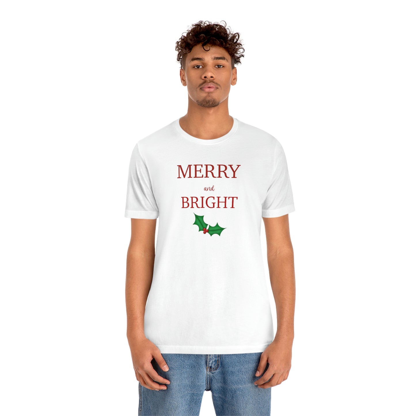 Holiday Merry Unisex Jersey Short Sleeve Tee