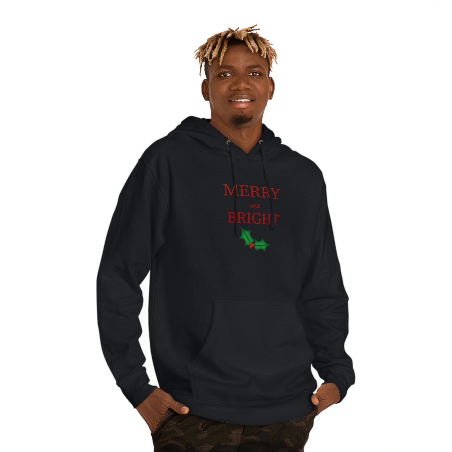 Holiday Merry Unisex Hooded Sweatshirt