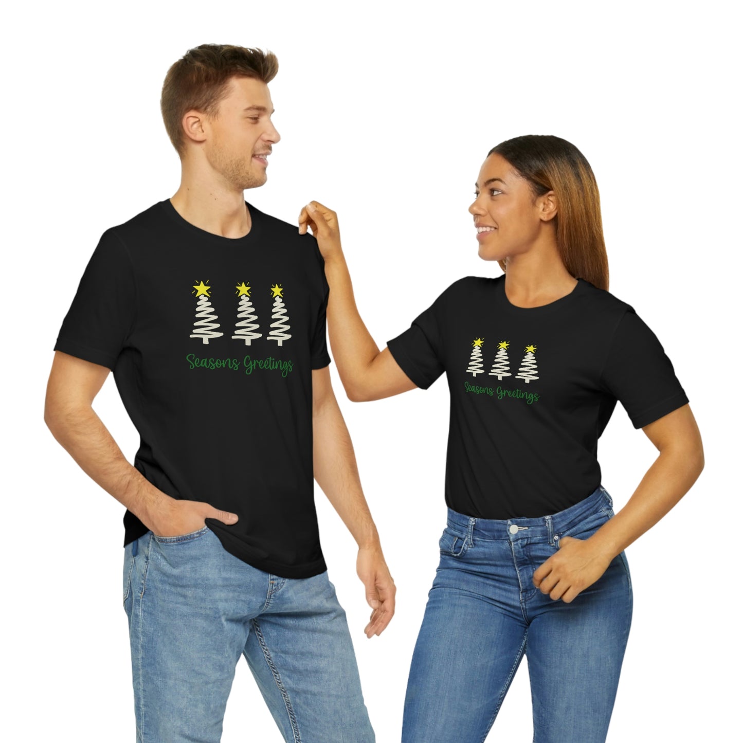 Holiday Seasons Greetings Unisex Jersey Short Sleeve Tee