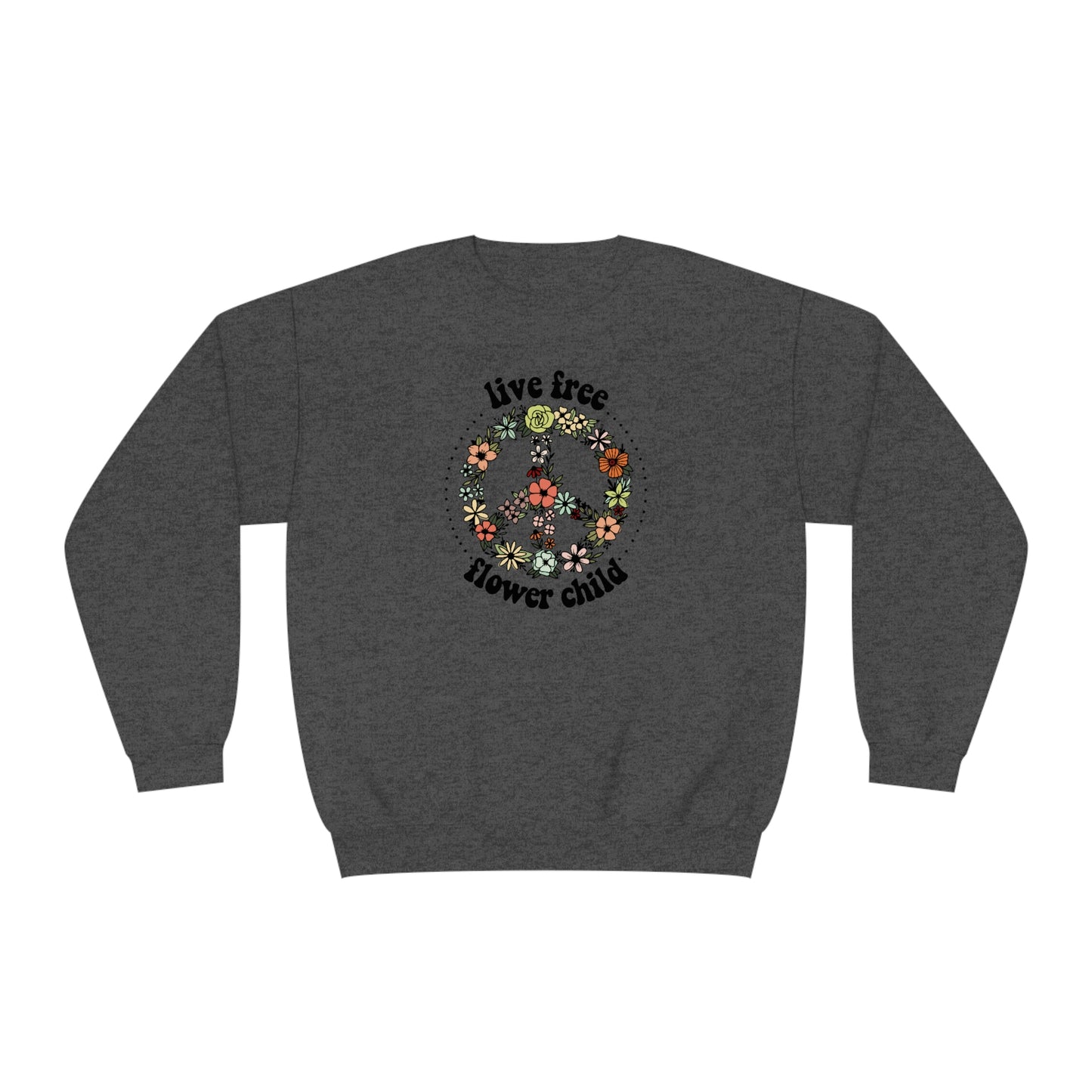 NWT - Wildflowers Flower Child Unisex NuBlend® Crewneck Sweatshirt