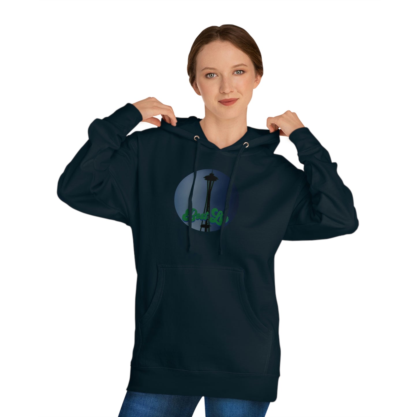 Best Life- Space Needle Unisex Hooded Sweatshirt