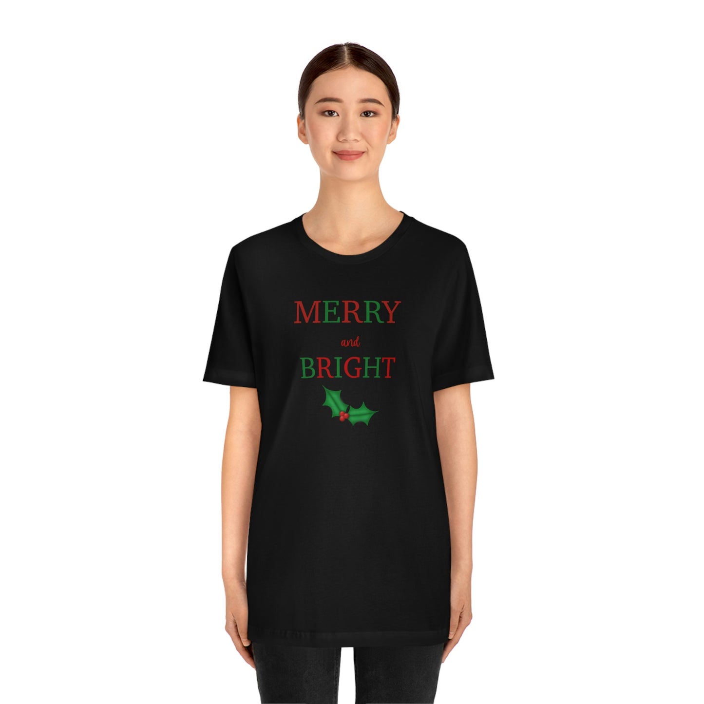 Holiday Merry 1 Unisex Jersey Short Sleeve Tee