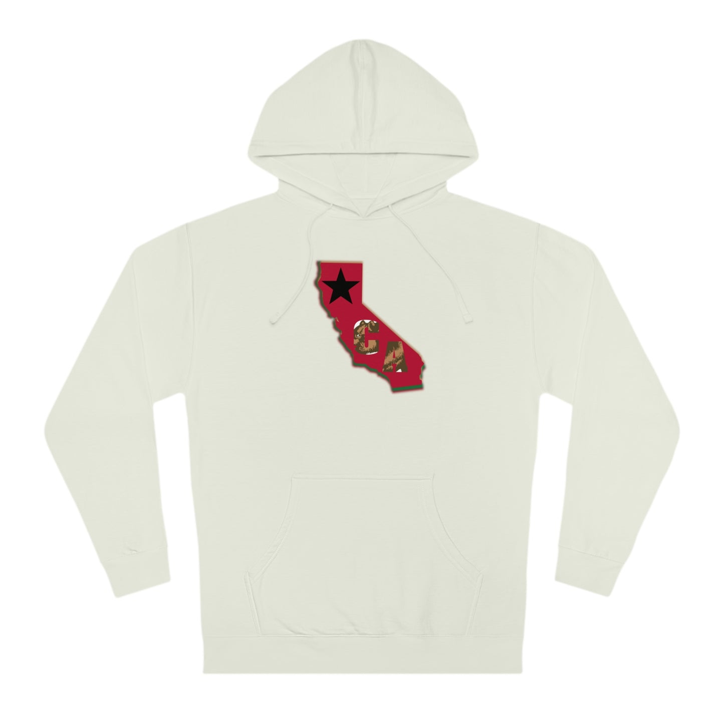 State Love-California Red Unisex Hooded Sweatshirt