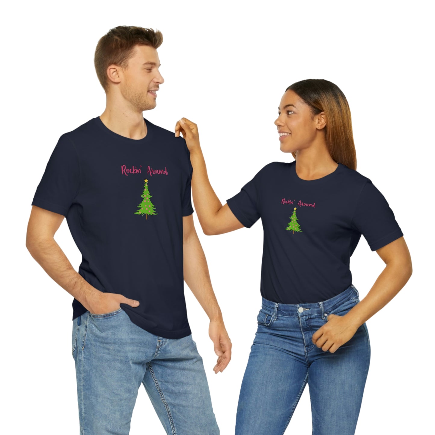 Holiday Rockin Christmas Unisex Jersey Short Sleeve Tee