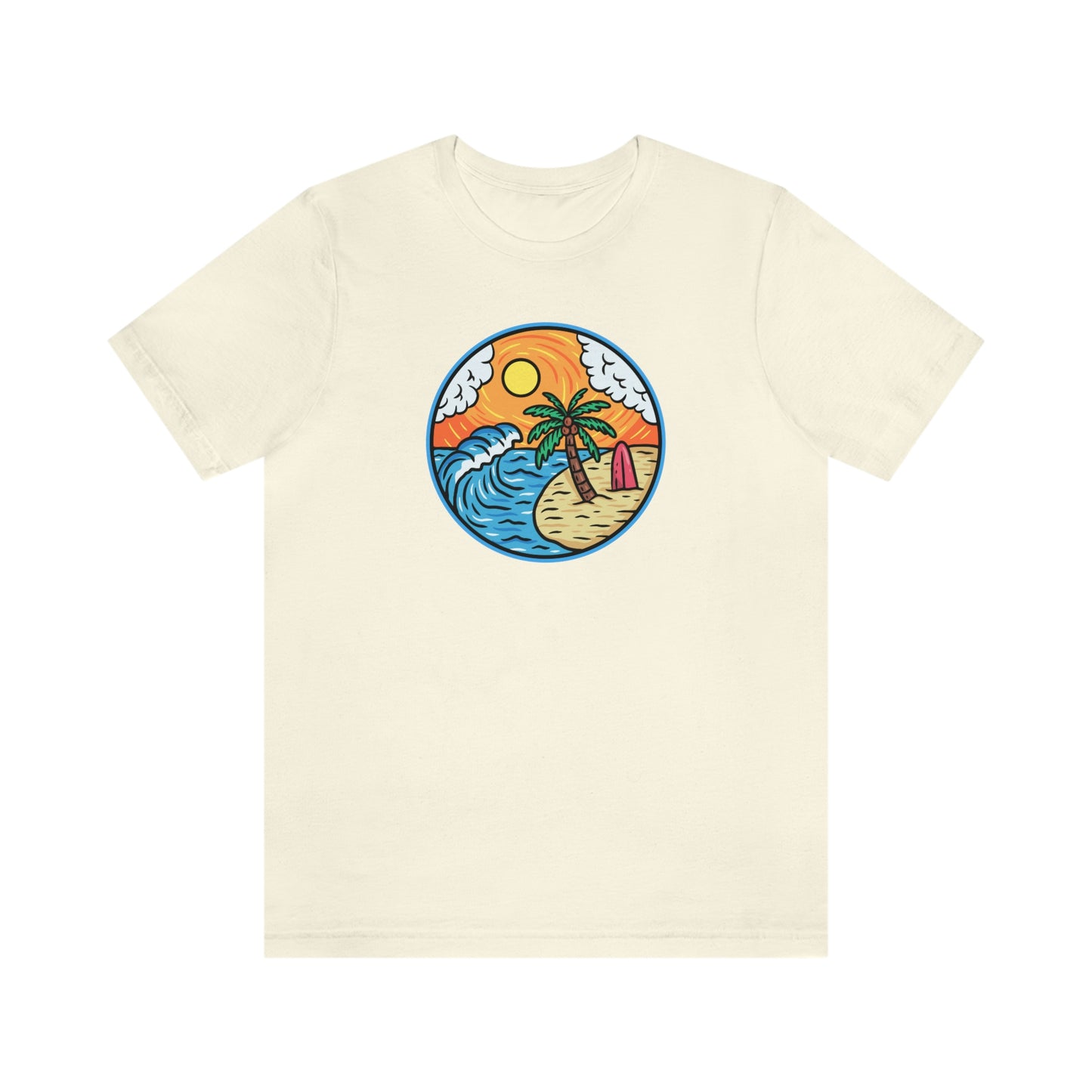 NWT- Tropical Day Unisex Jersey Short Sleeve Tee