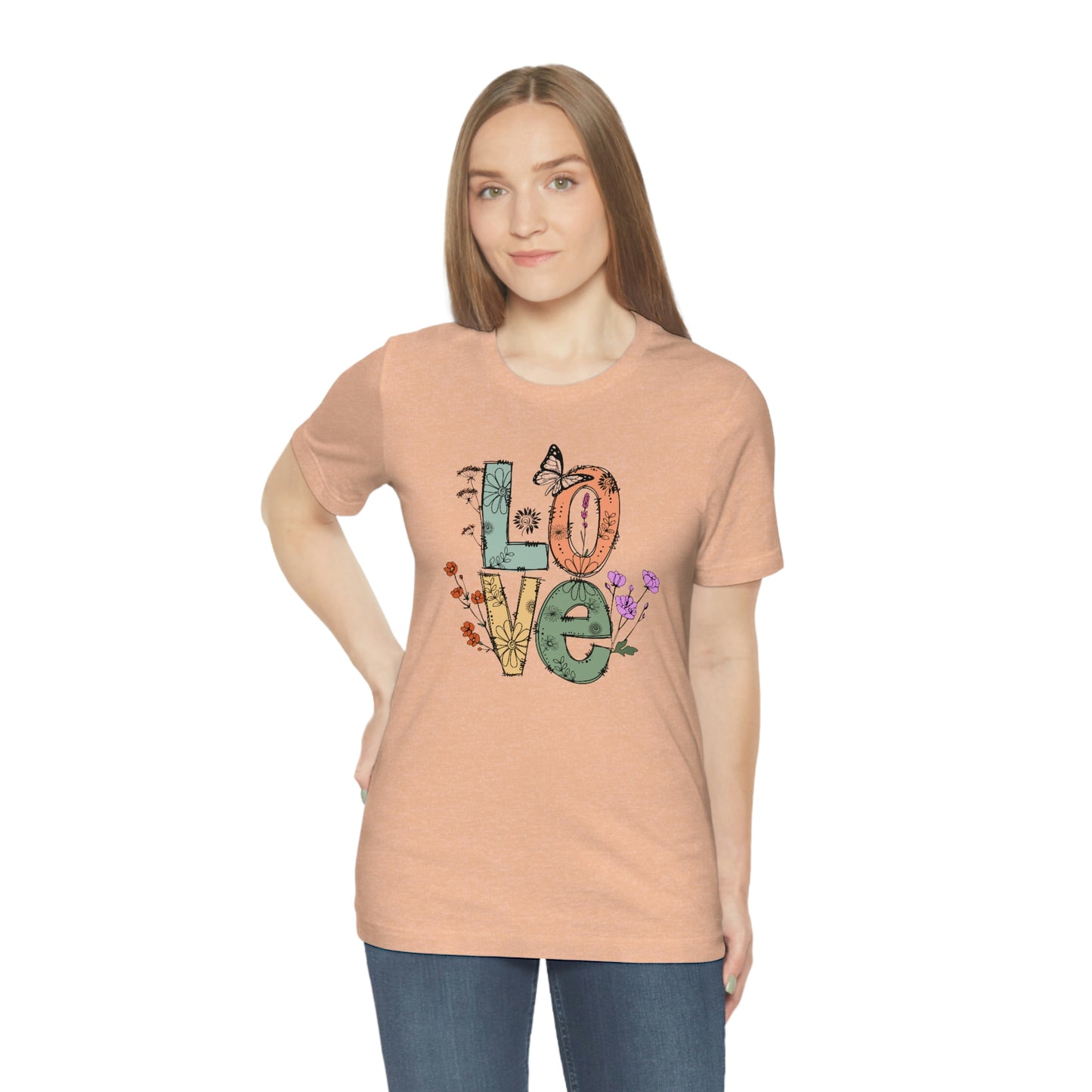 NWT - Wildflowers Love Unisex Jersey Short Sleeve Tee