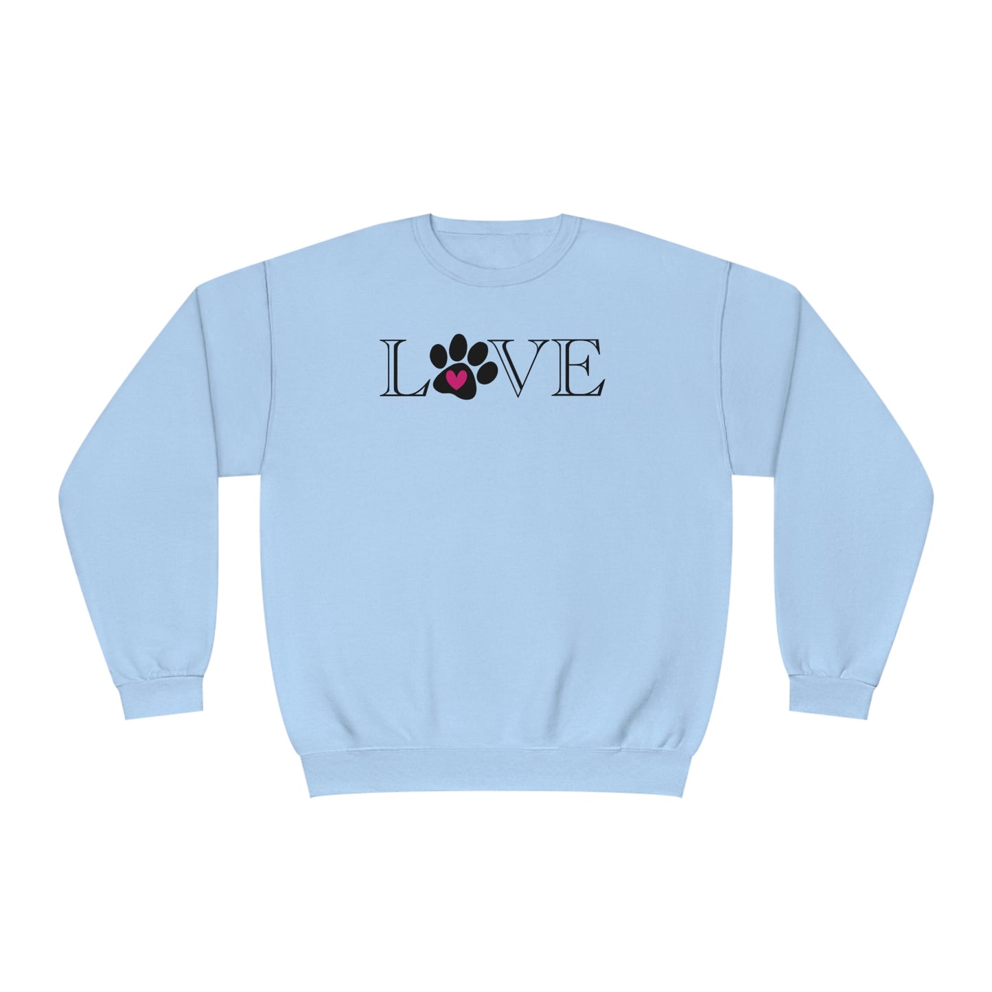 NWT- Puppy Love Pink Unisex NuBlend® Crewneck Sweatshirt