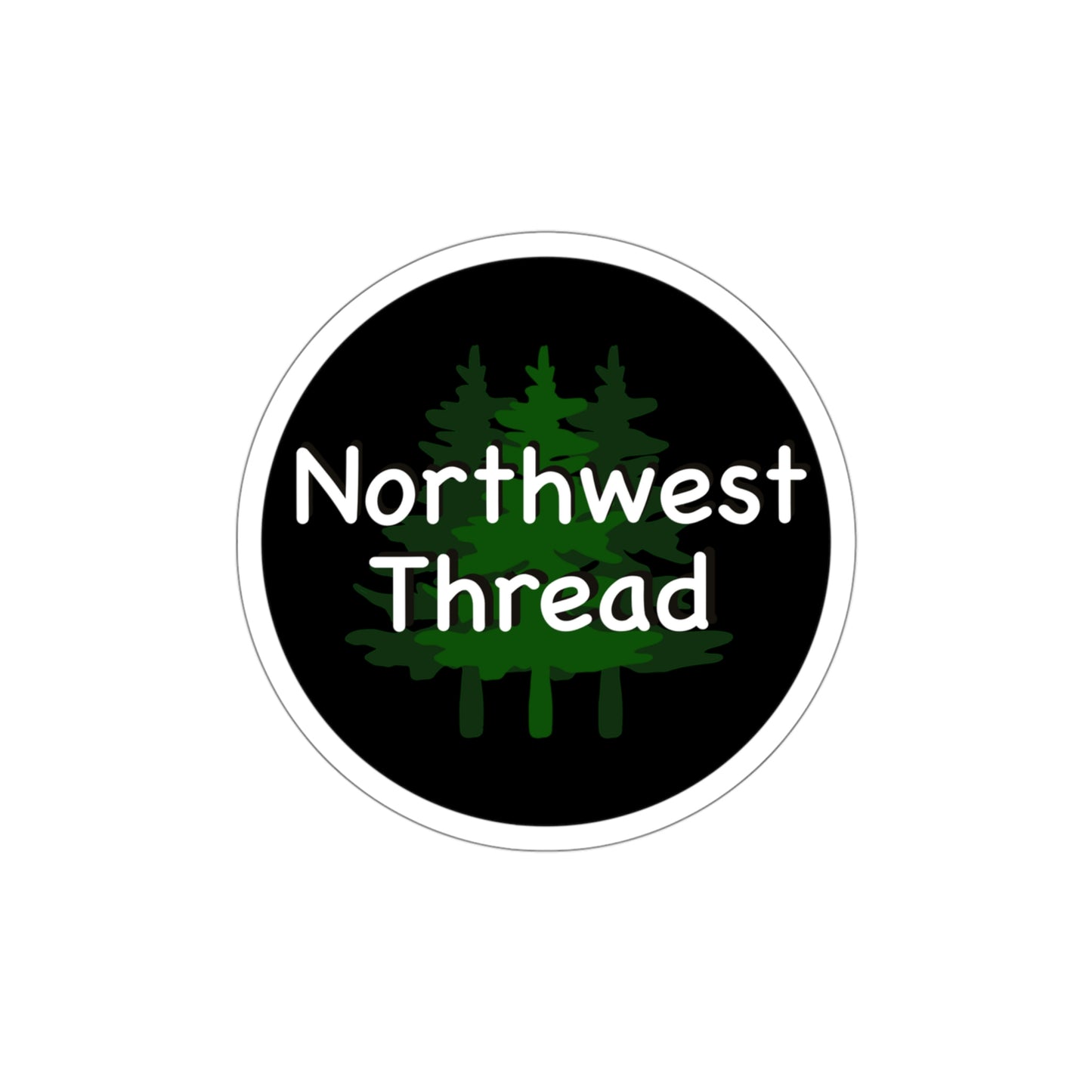 NWT- NW Thread Logo Kiss-Cut Stickers