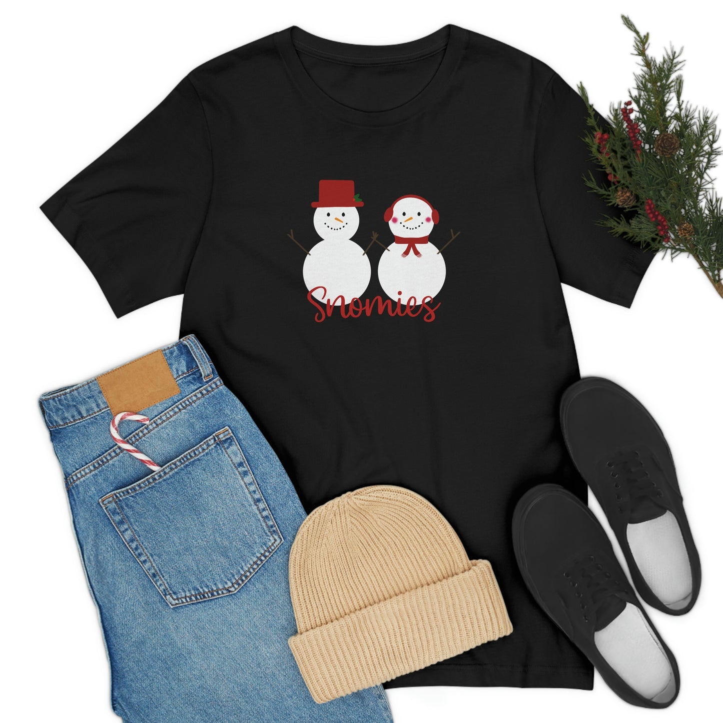 Holiday Red Snomies Unisex Jersey Short Sleeve Tee