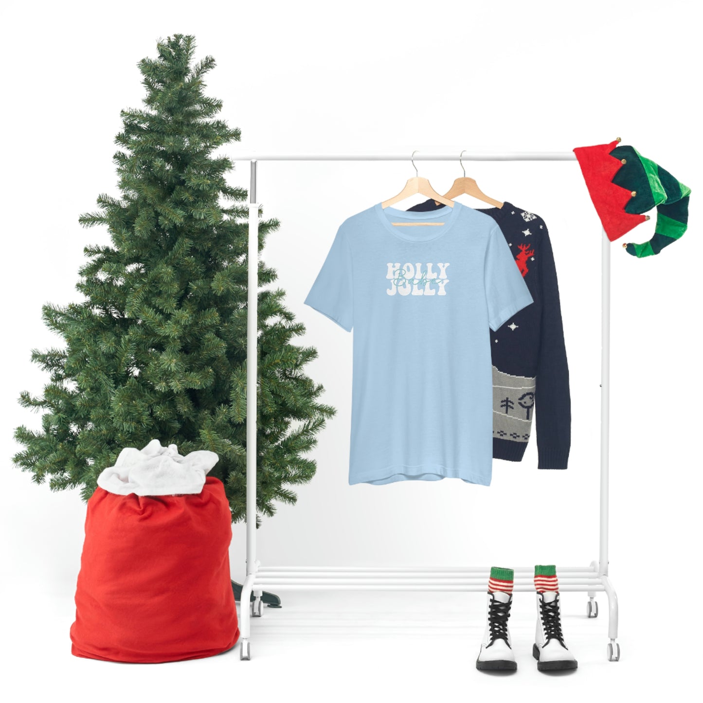 Holiday Holly Jolly Babe Unisex Jersey Short Sleeve Tee