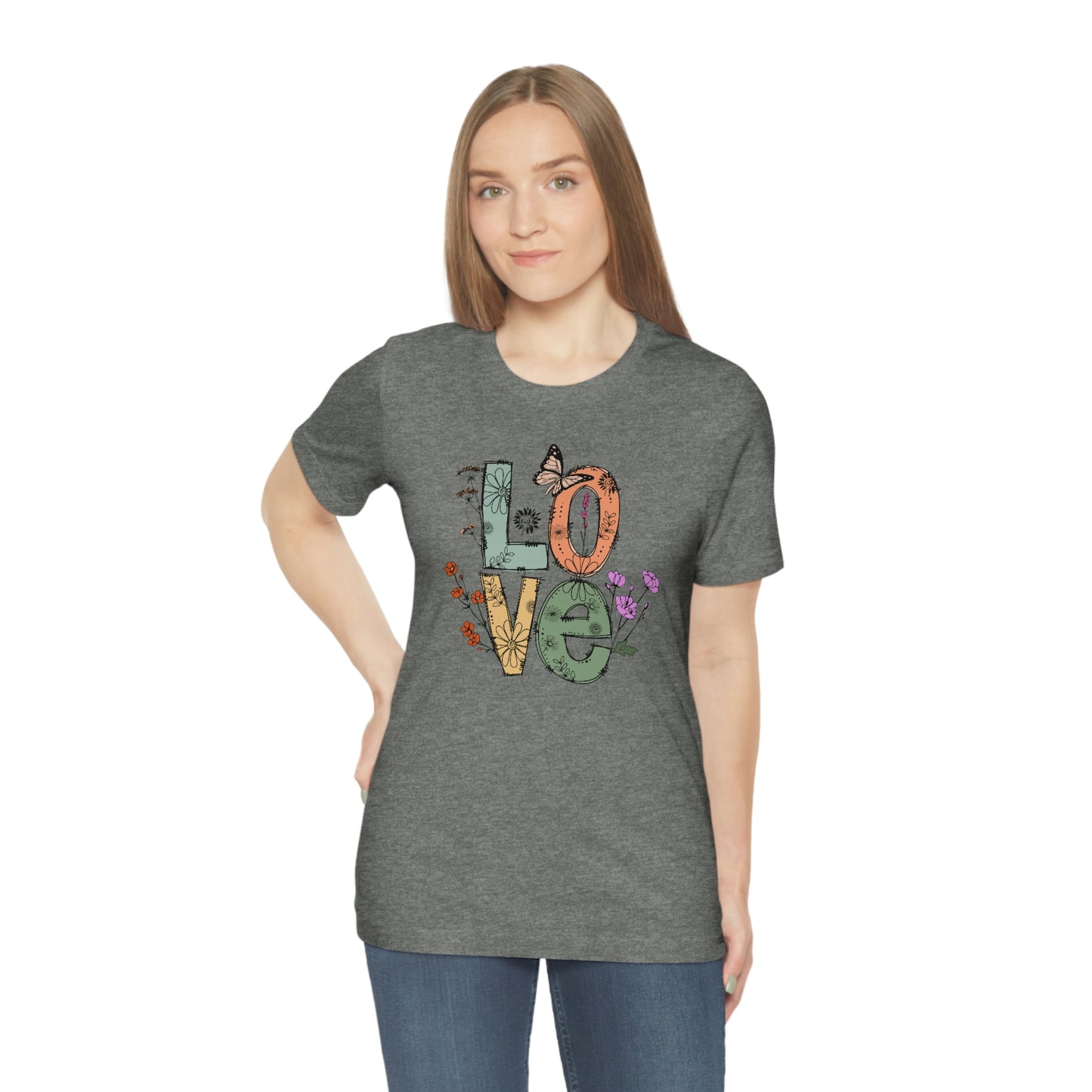 NWT - Wildflowers Love Unisex Jersey Short Sleeve Tee