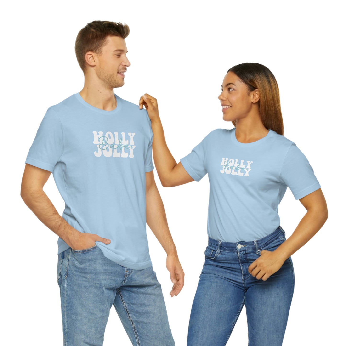 Holiday Holly Jolly Babe Unisex Jersey Short Sleeve Tee