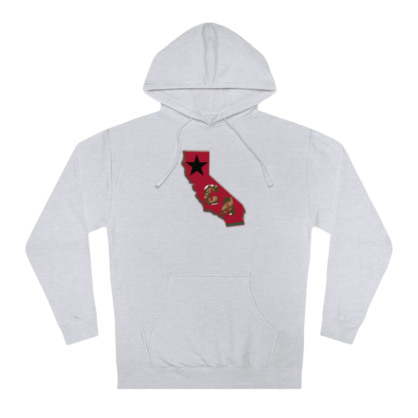 State Love-California Red Unisex Hooded Sweatshirt