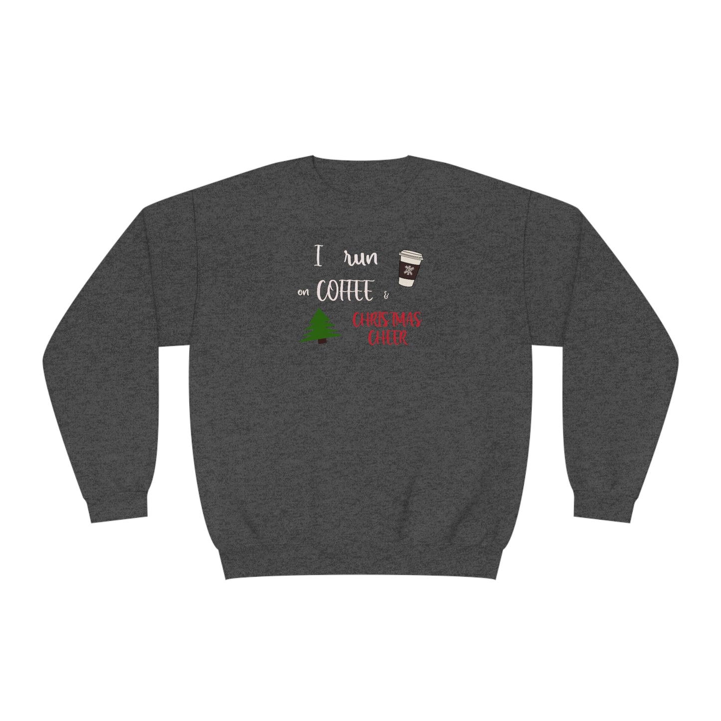 NWT- Run On Coffee 1 Unisex NuBlend® Crewneck Sweatshirt